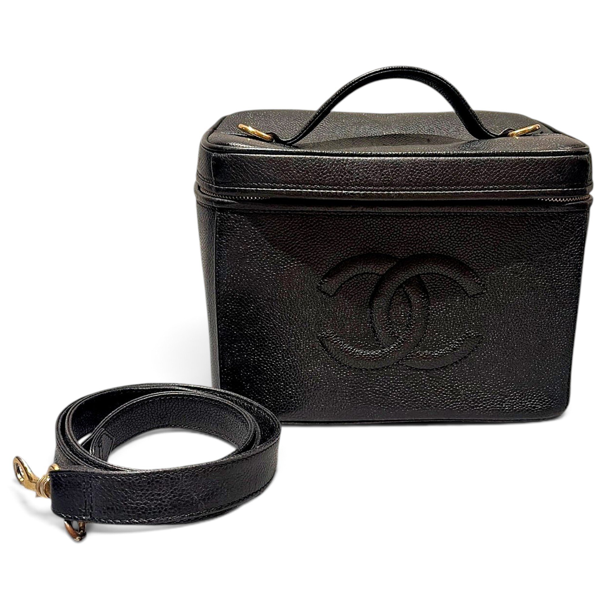 Vanity leather handbag