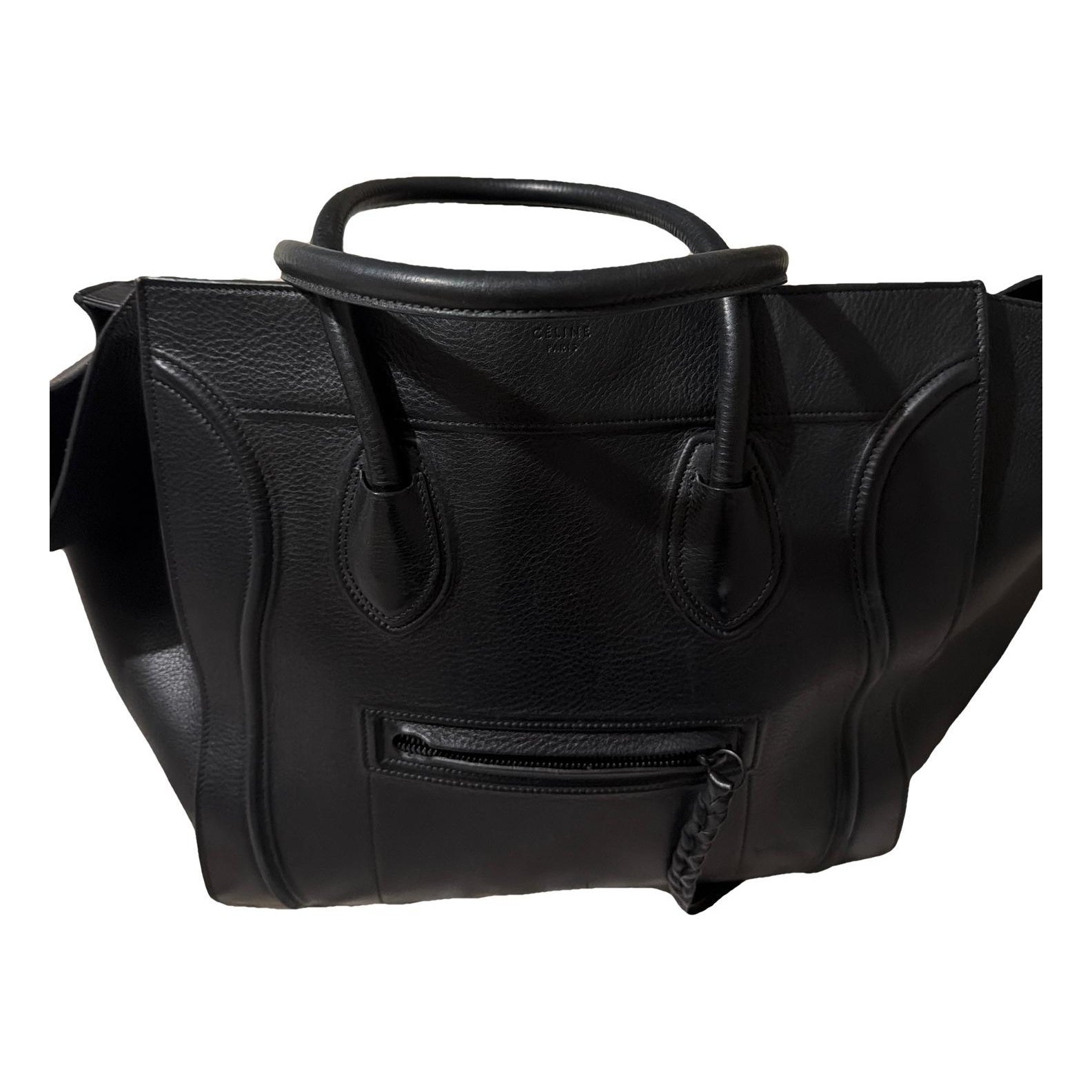 Leather travel bag