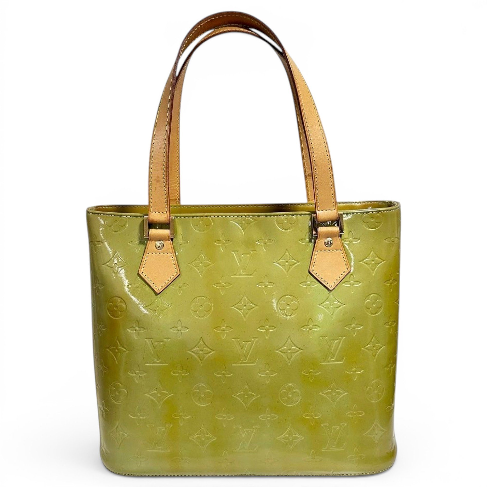 Patent leather handbag