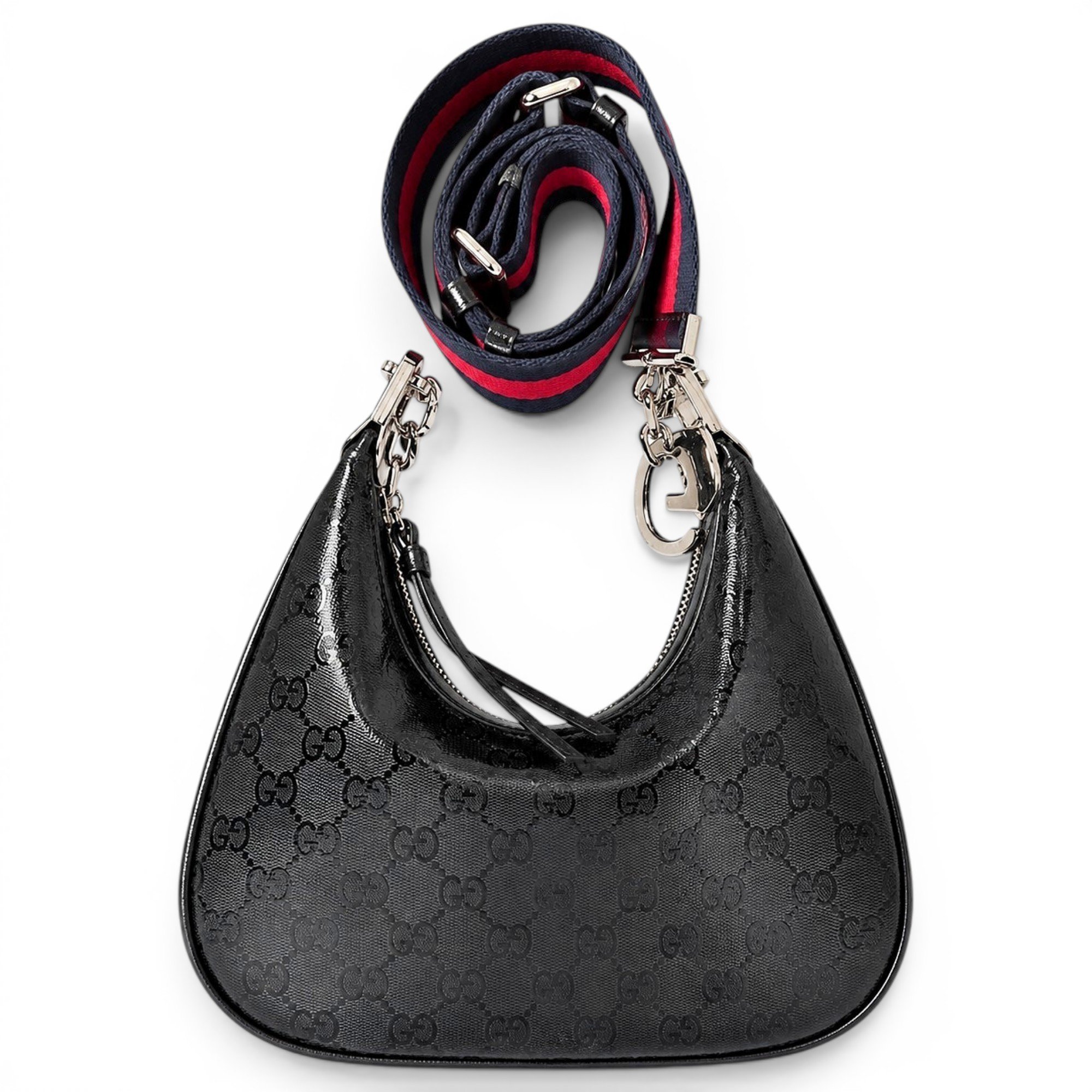 Attache leather handbag