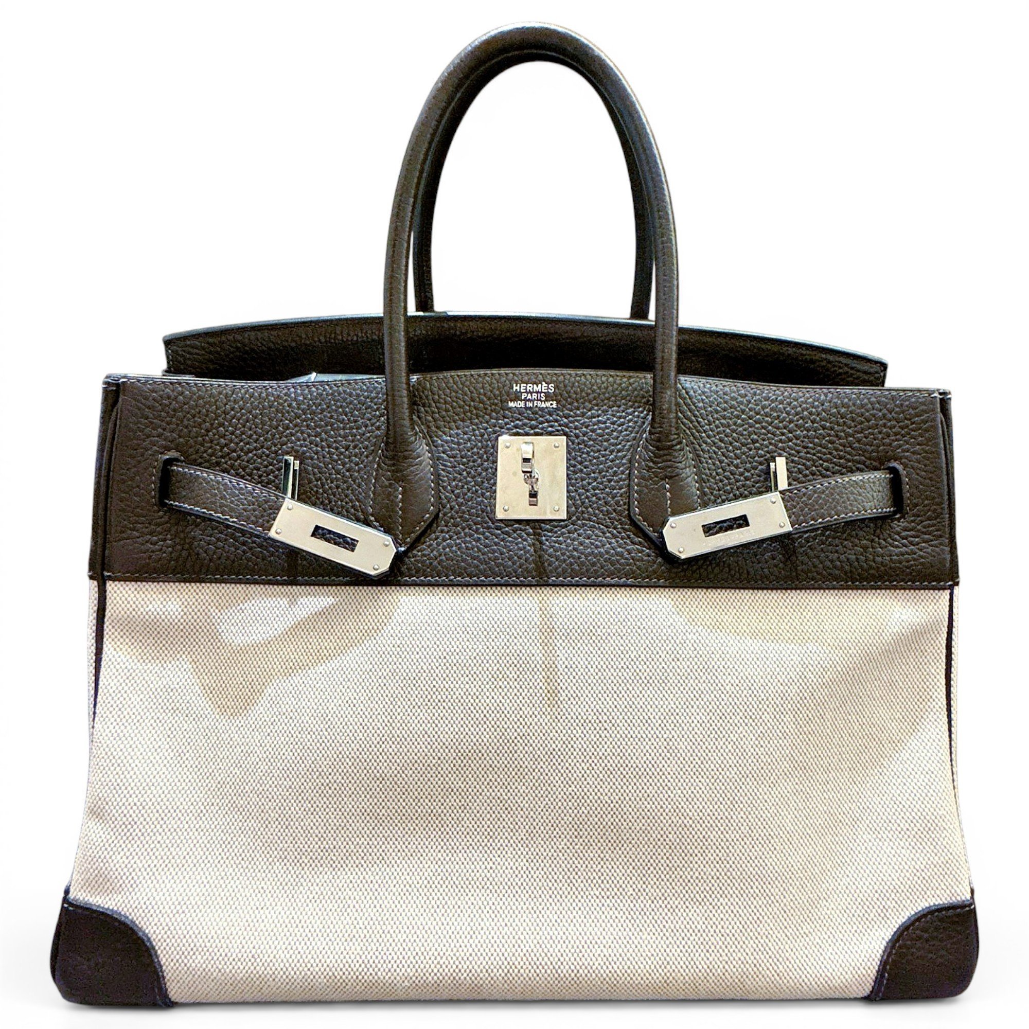 Birkin 35 leather handbag