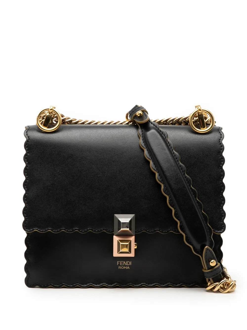 2010-2026 Small Scalloped Leather Kan I crossbody bag