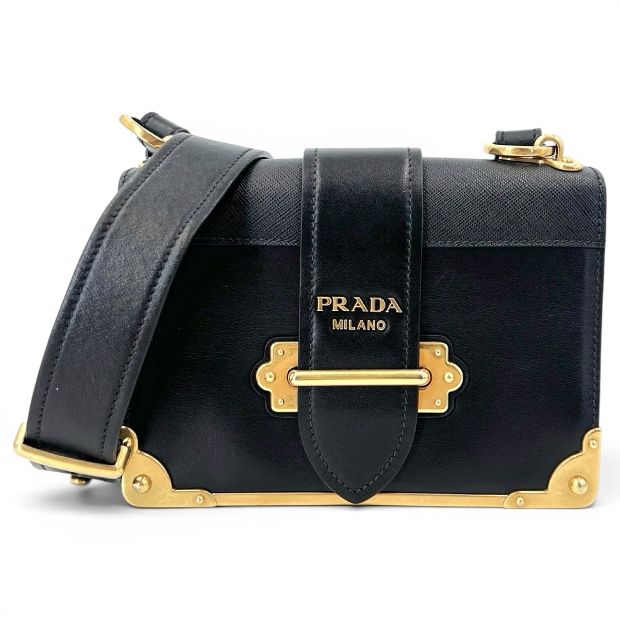 Cahier leather handbag