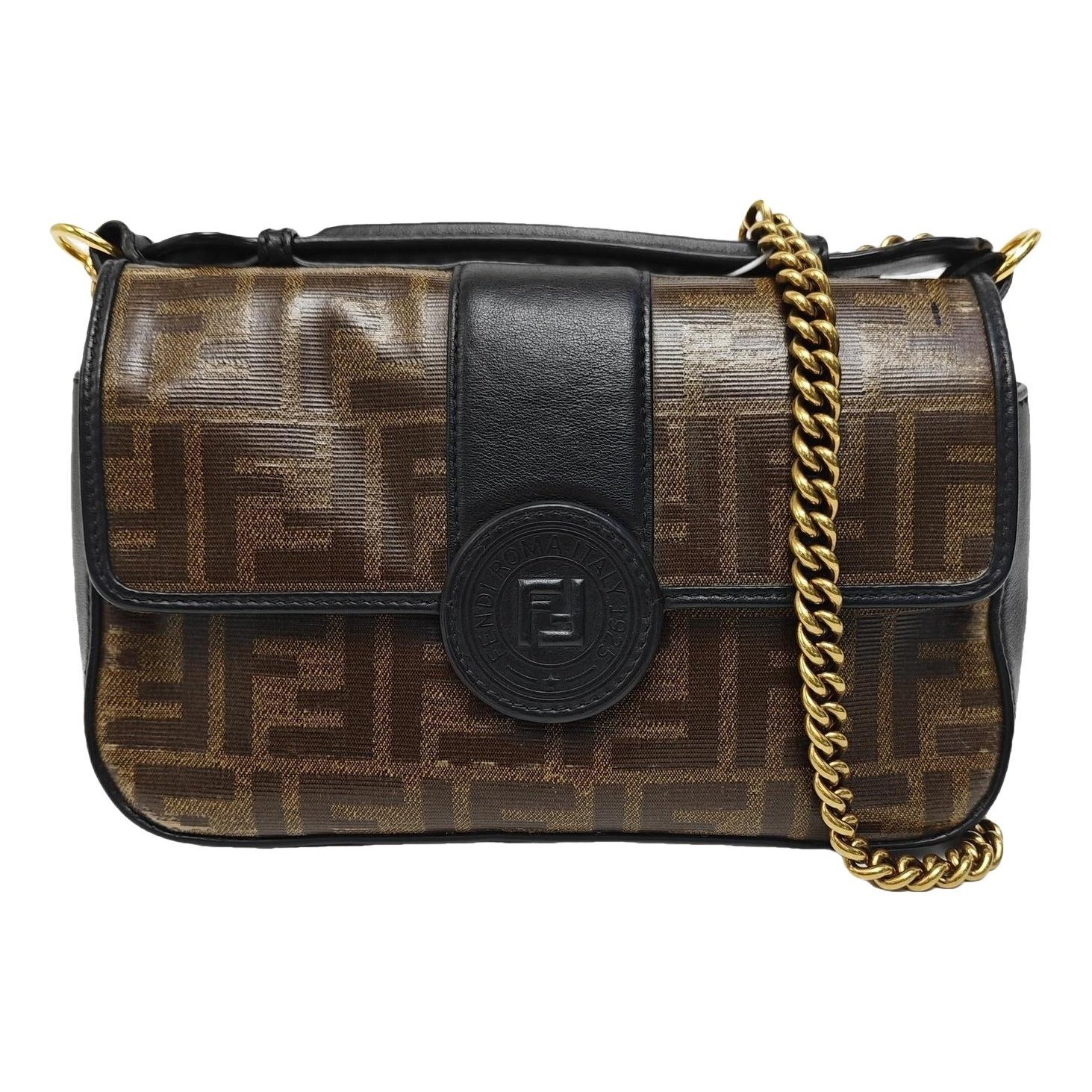Double F leather handbag
