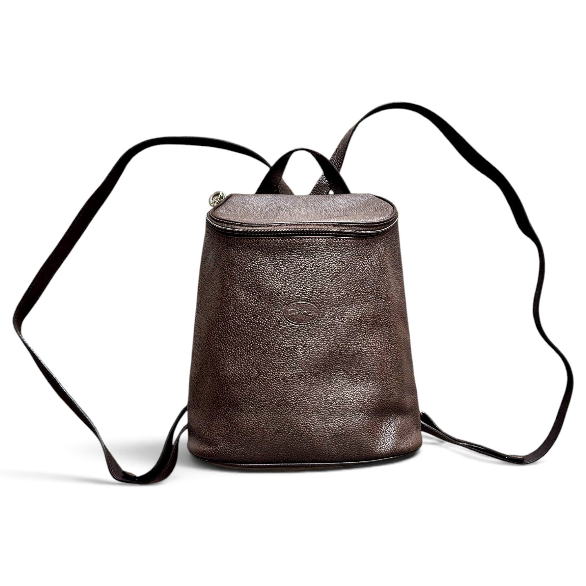 Foulonné leather backpack