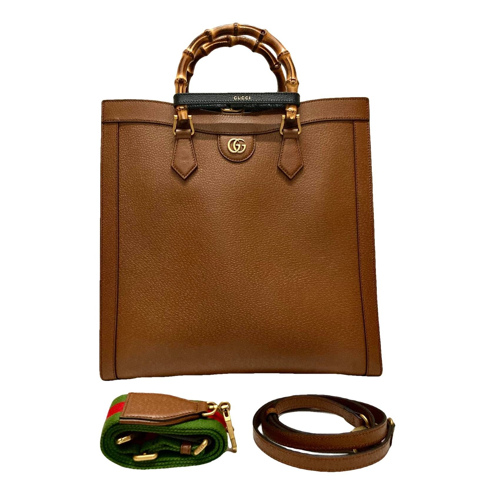 Diana Bamboo leather tote