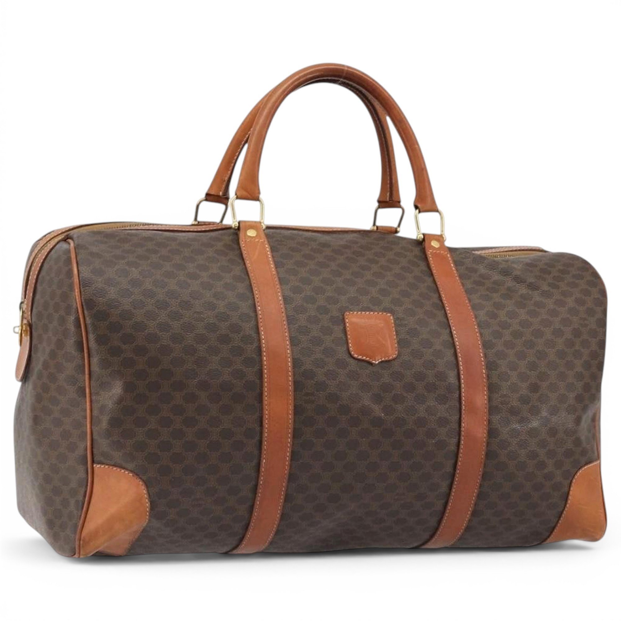 Leather bowling bag