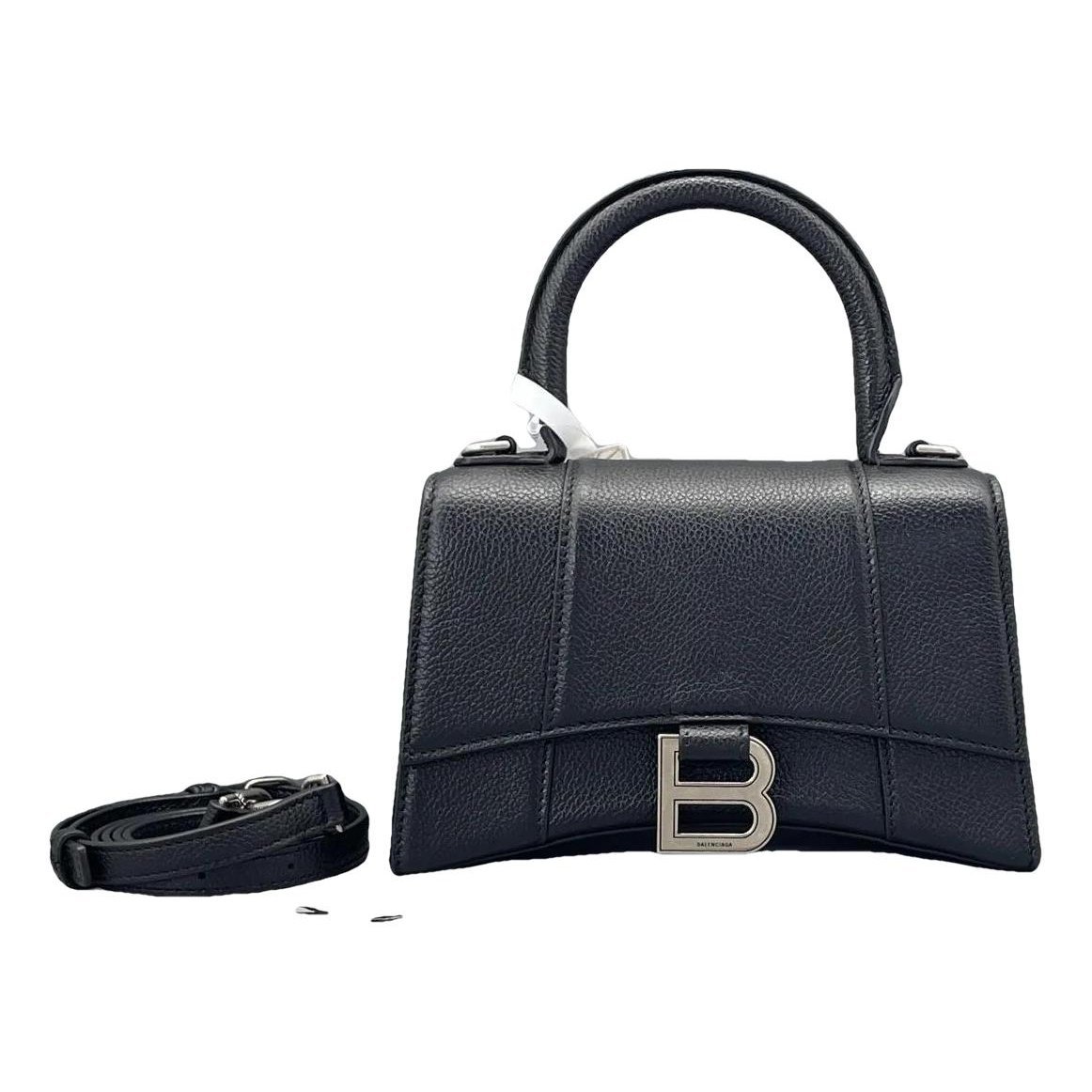Hourglass leather mini bag