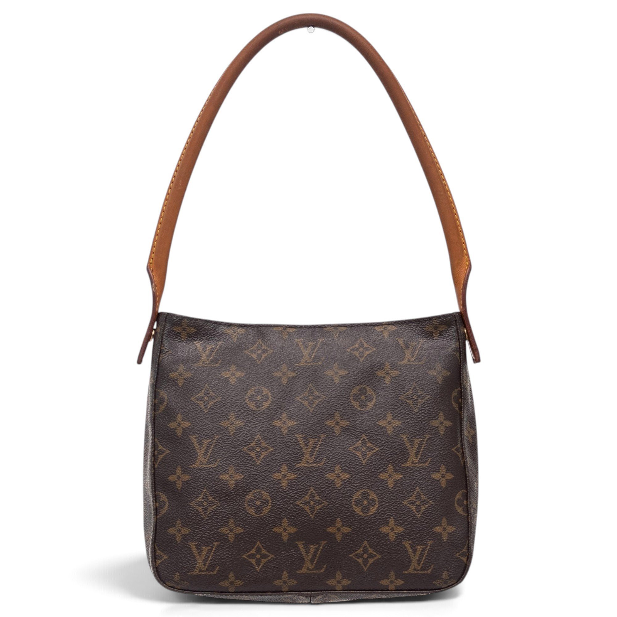 Looping leather handbag