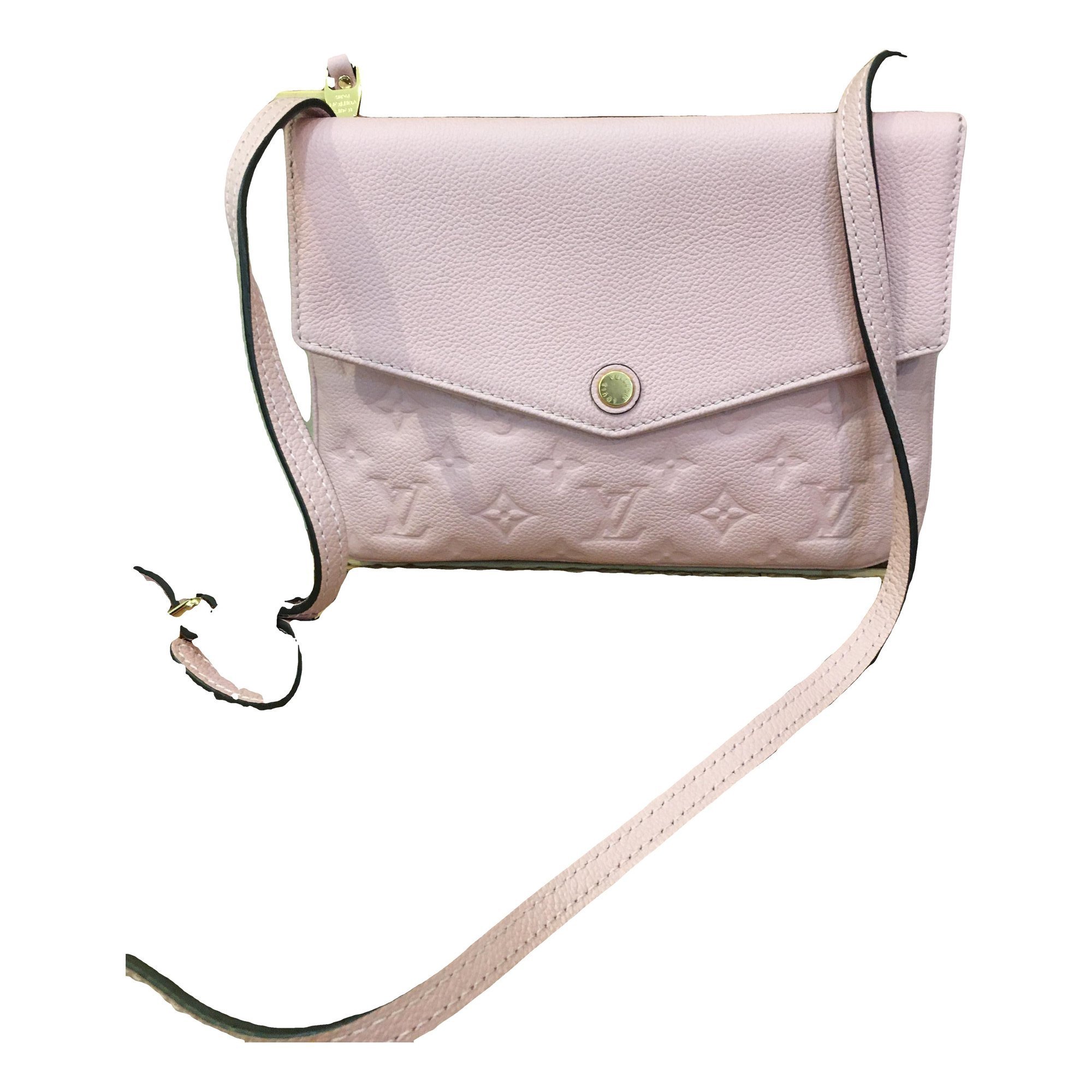 Twice leather crossbody bag