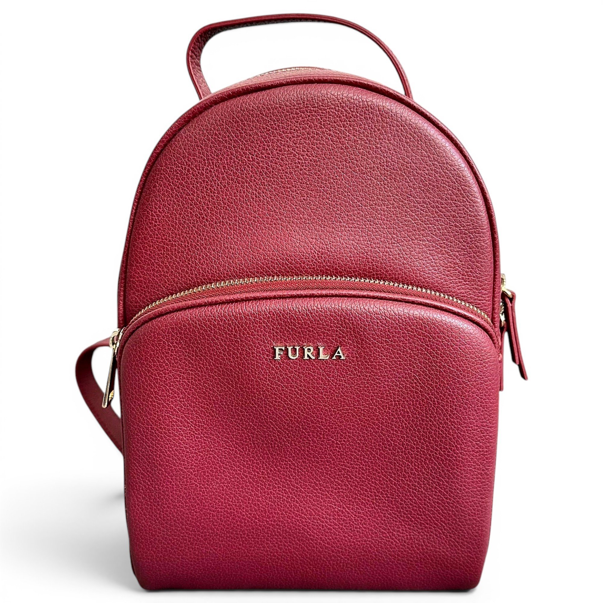 Leather backpack