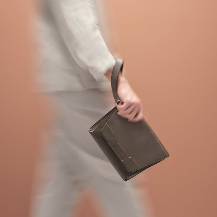 Bleu Nuit Hermes Novapolis Pouch