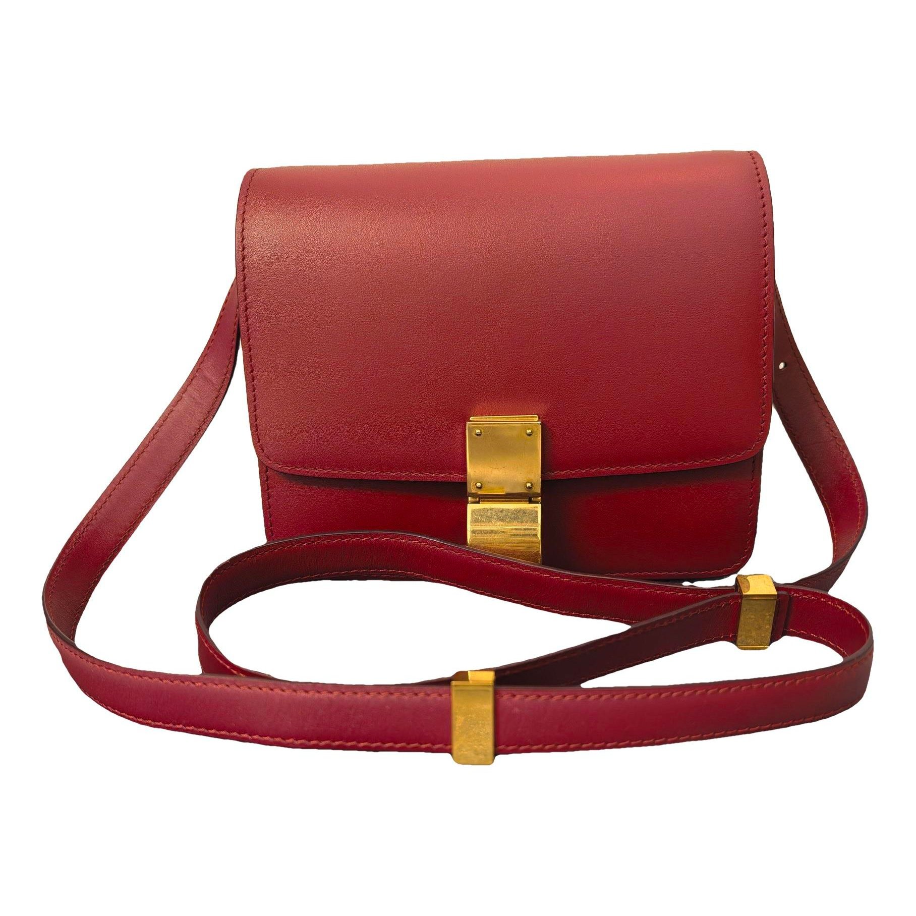 Classic leather crossbody bag