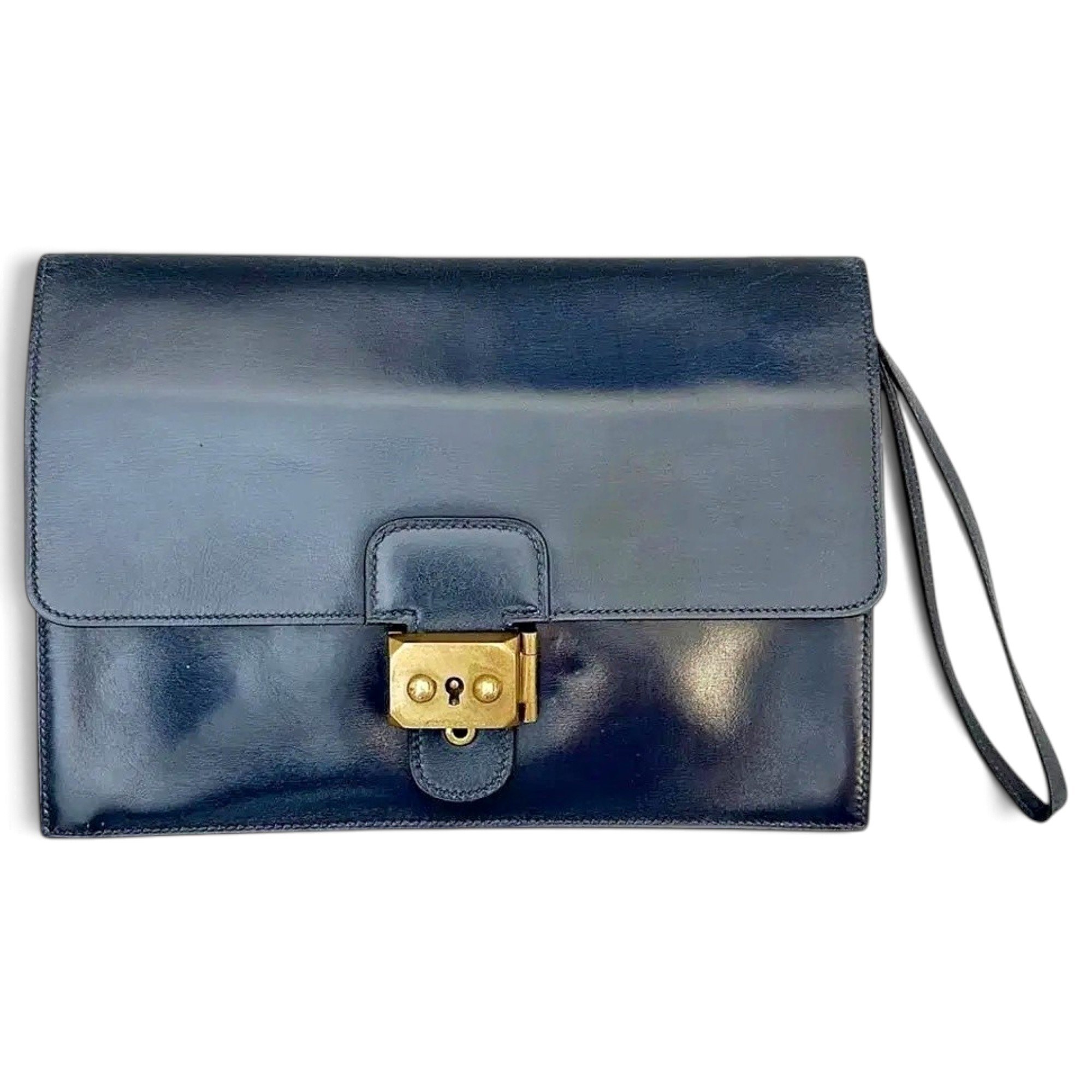 Goodlock leather clutch bag