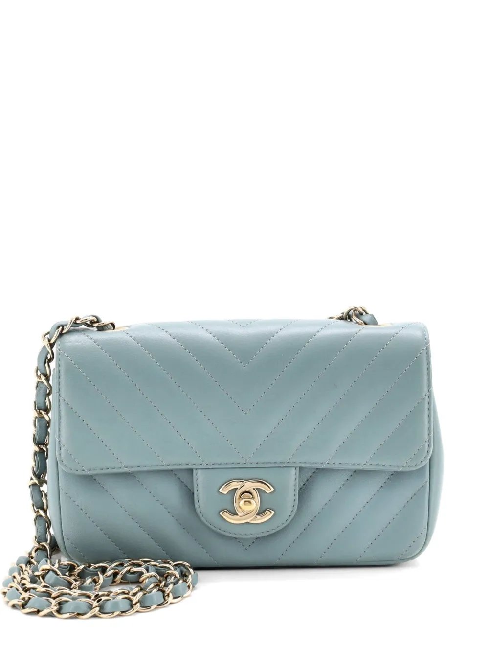Classic Single Flap Bag Chevron Lambskin Mini shoulder bag