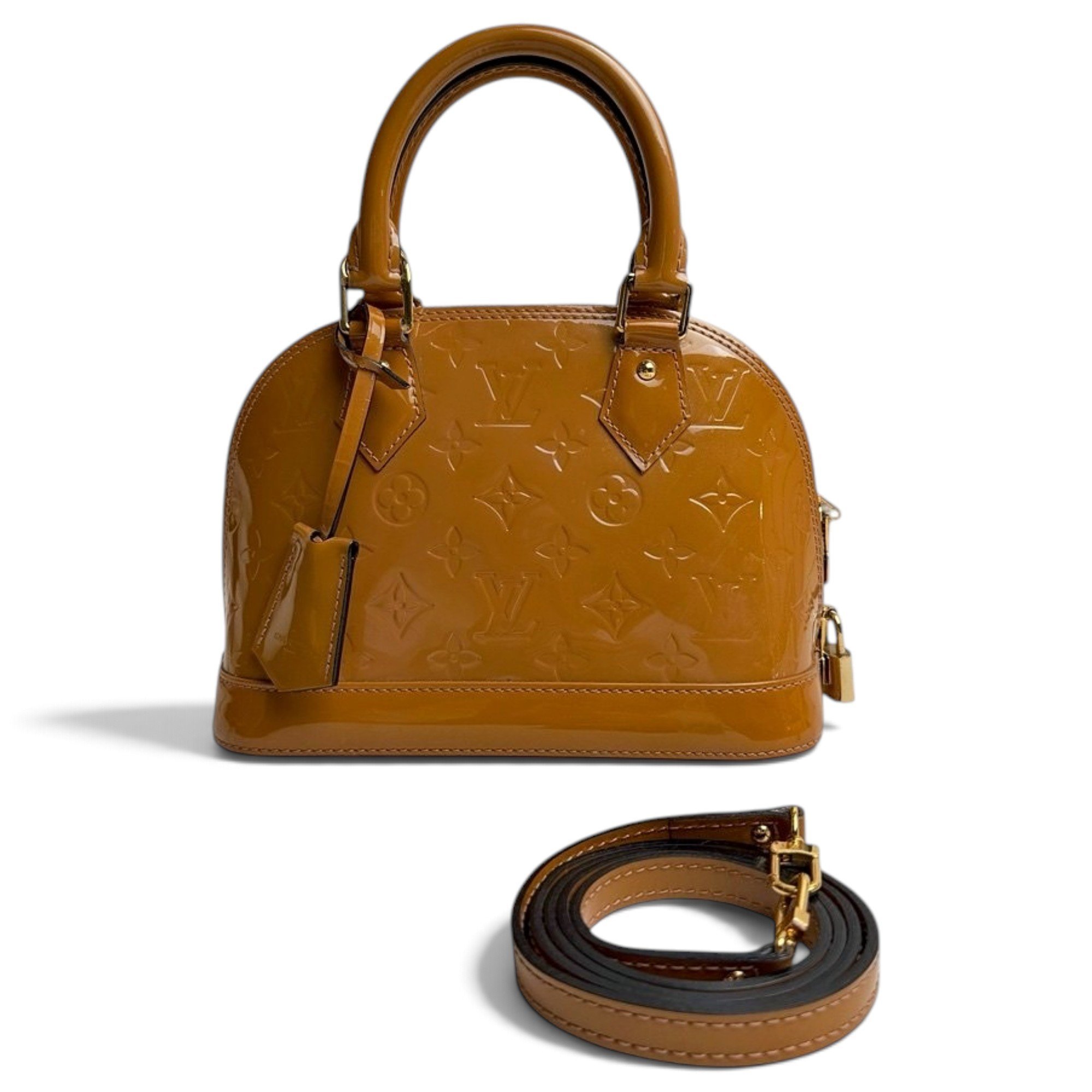 Alma BB patent leather handbag