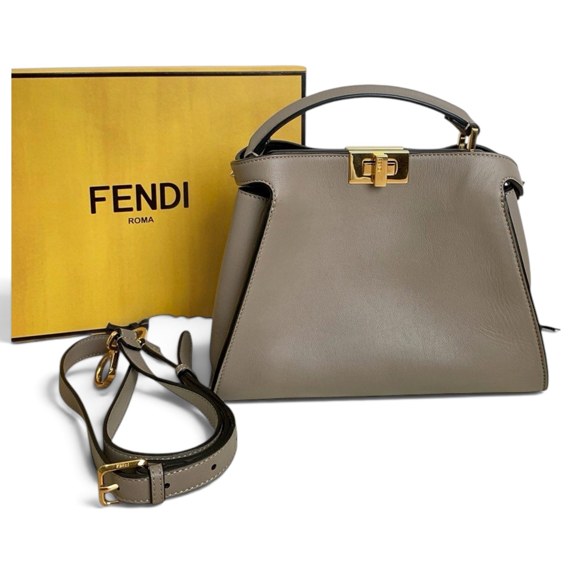 Peekaboo leather handbag