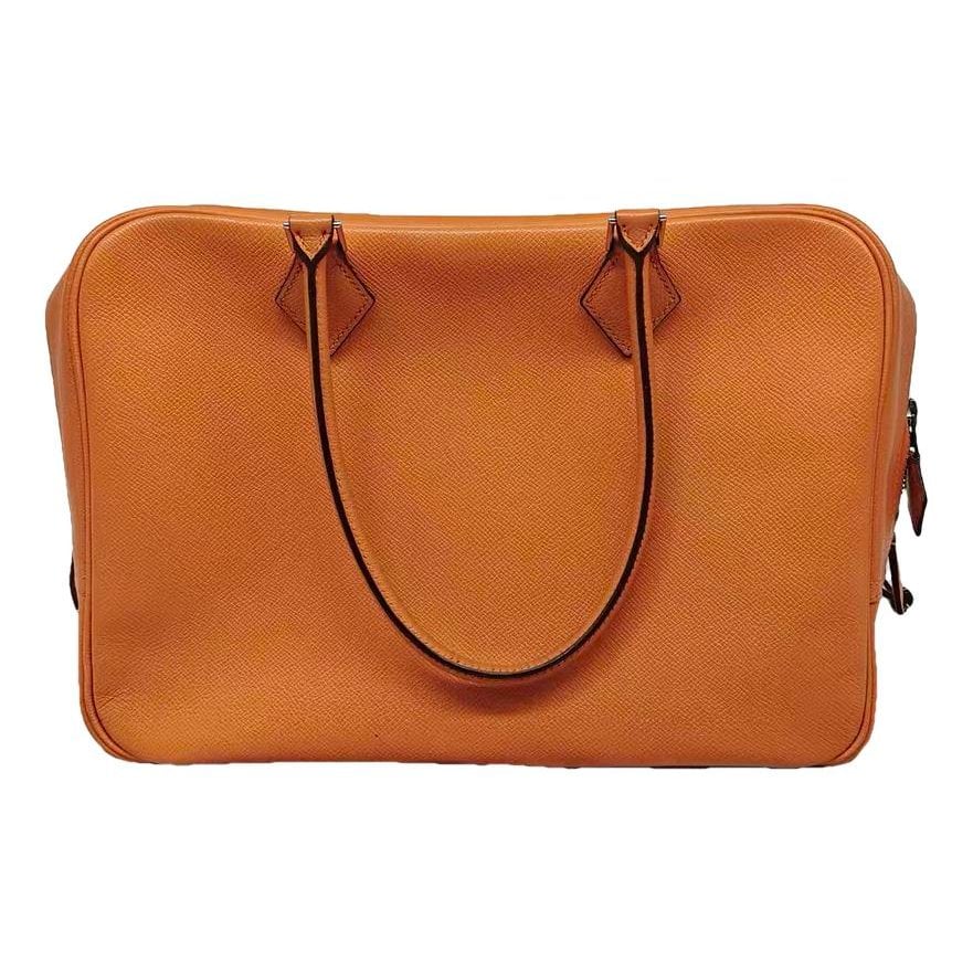 Plume leather handbag