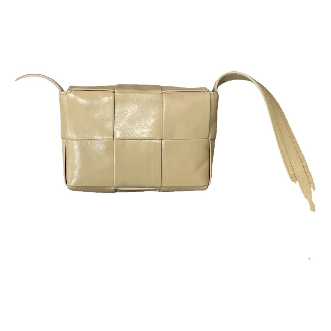 Cassette leather handbag