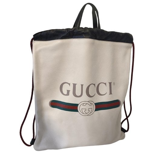 Leather backpack