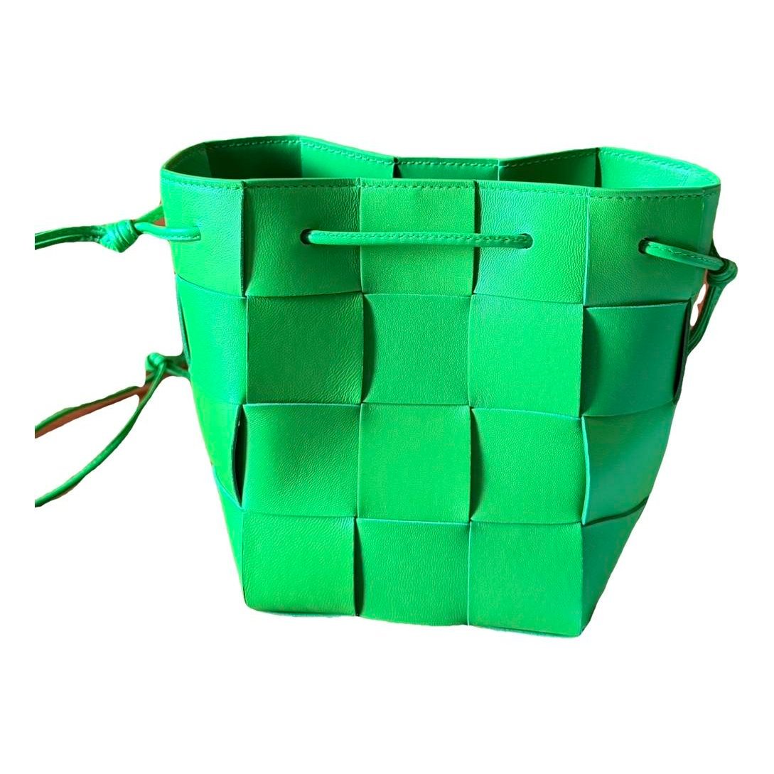Cassette Bucket leather crossbody bag