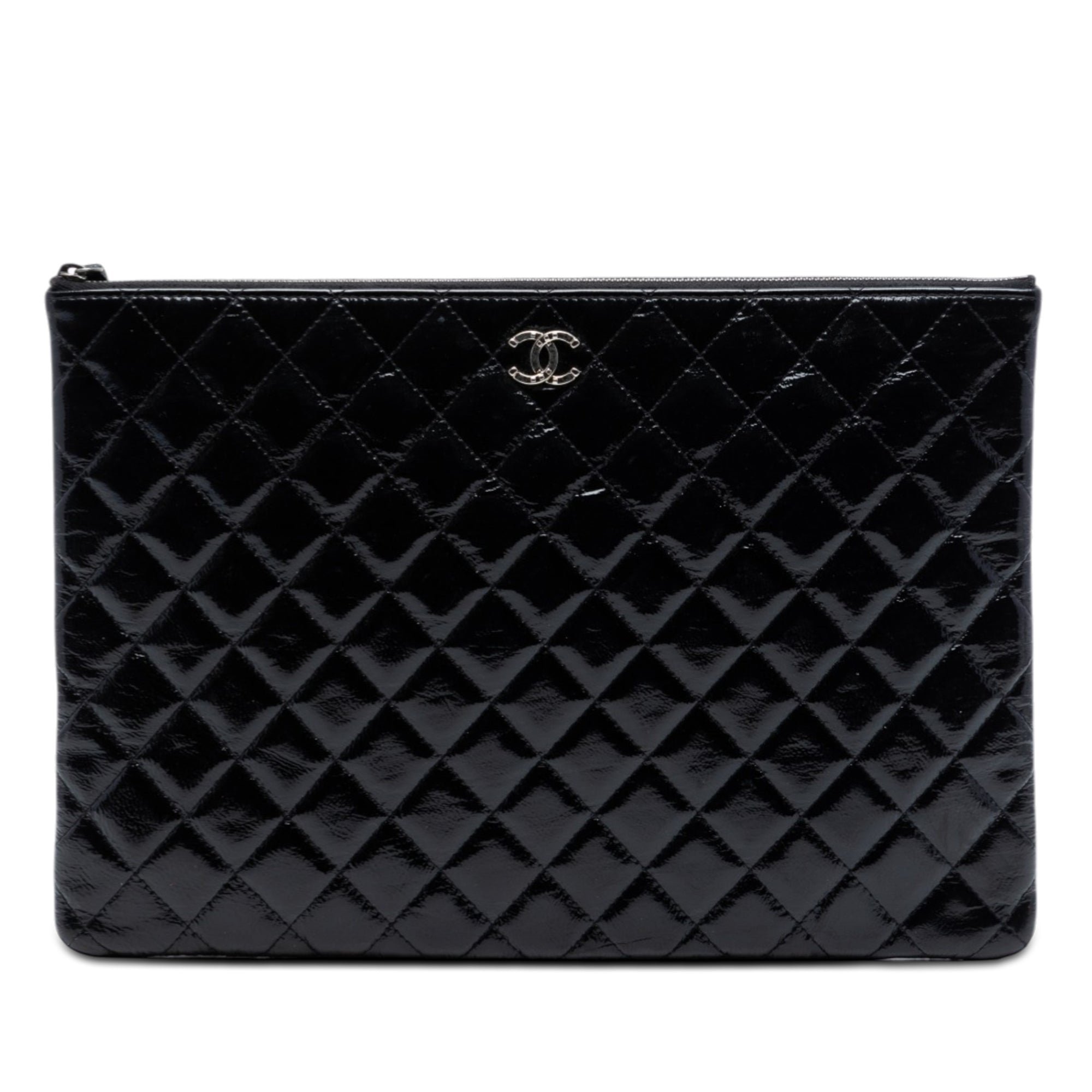 Patent leather handbag