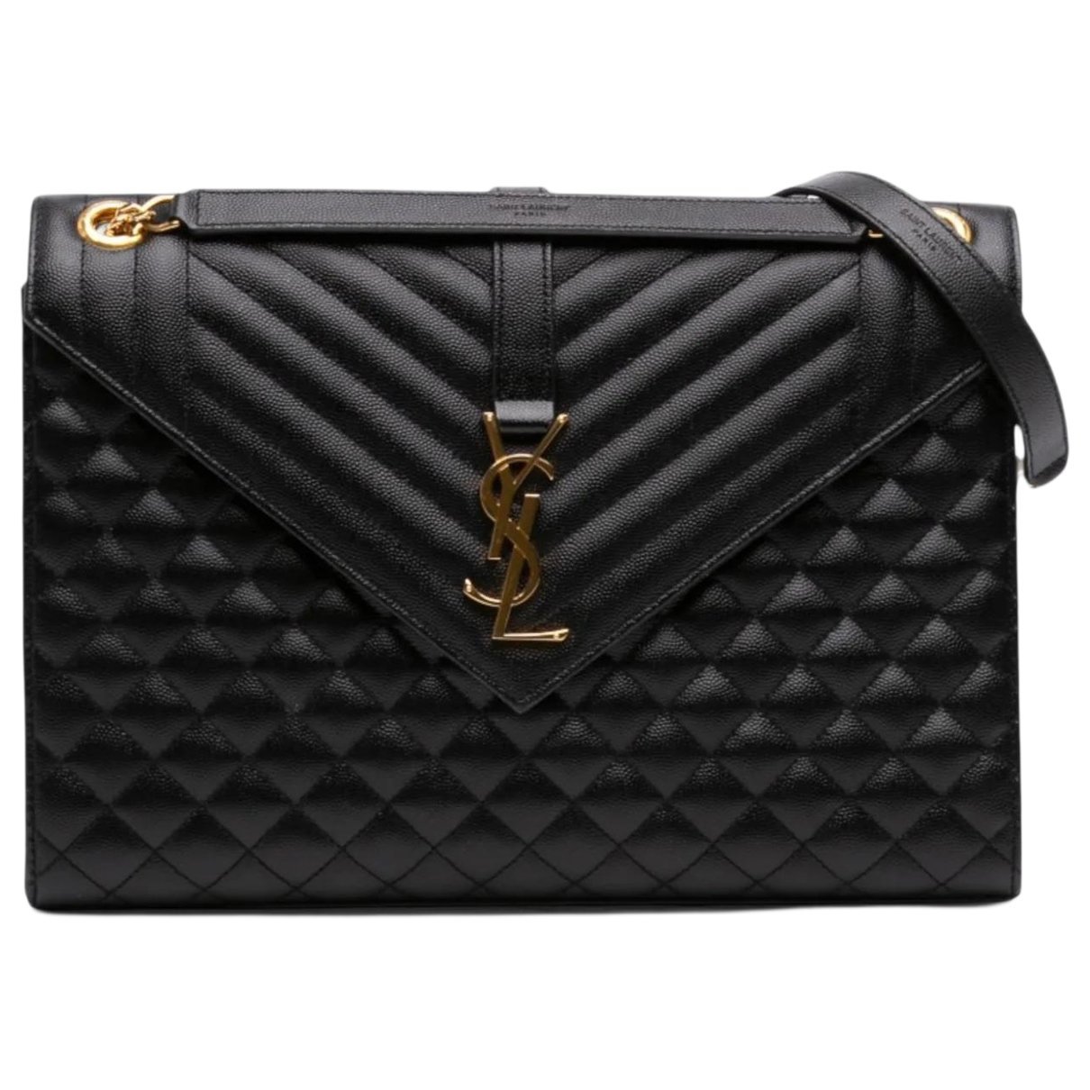 Envelope leather handbag