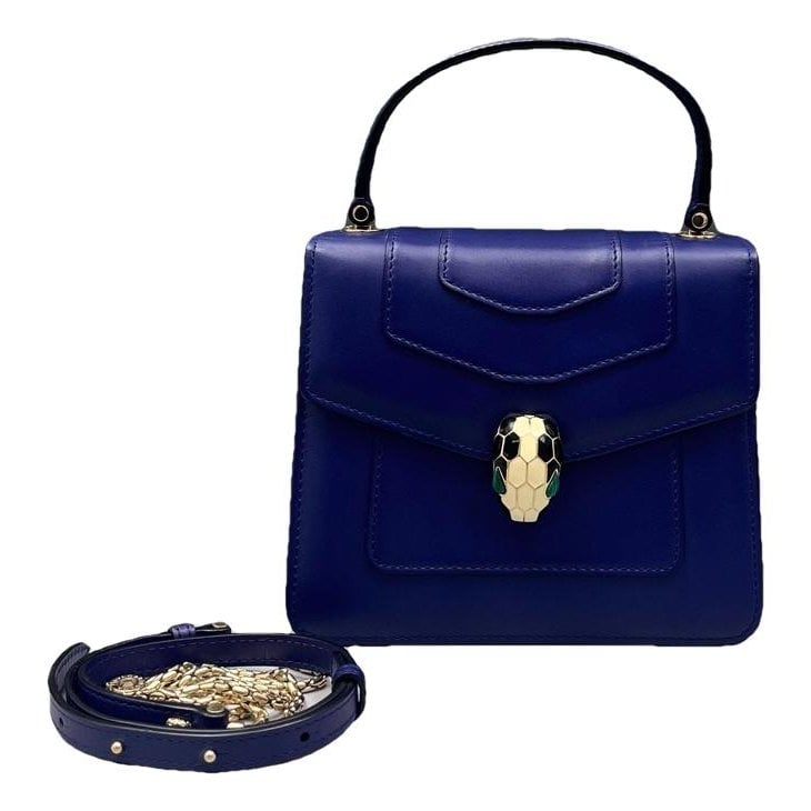 Serpenti leather handbag