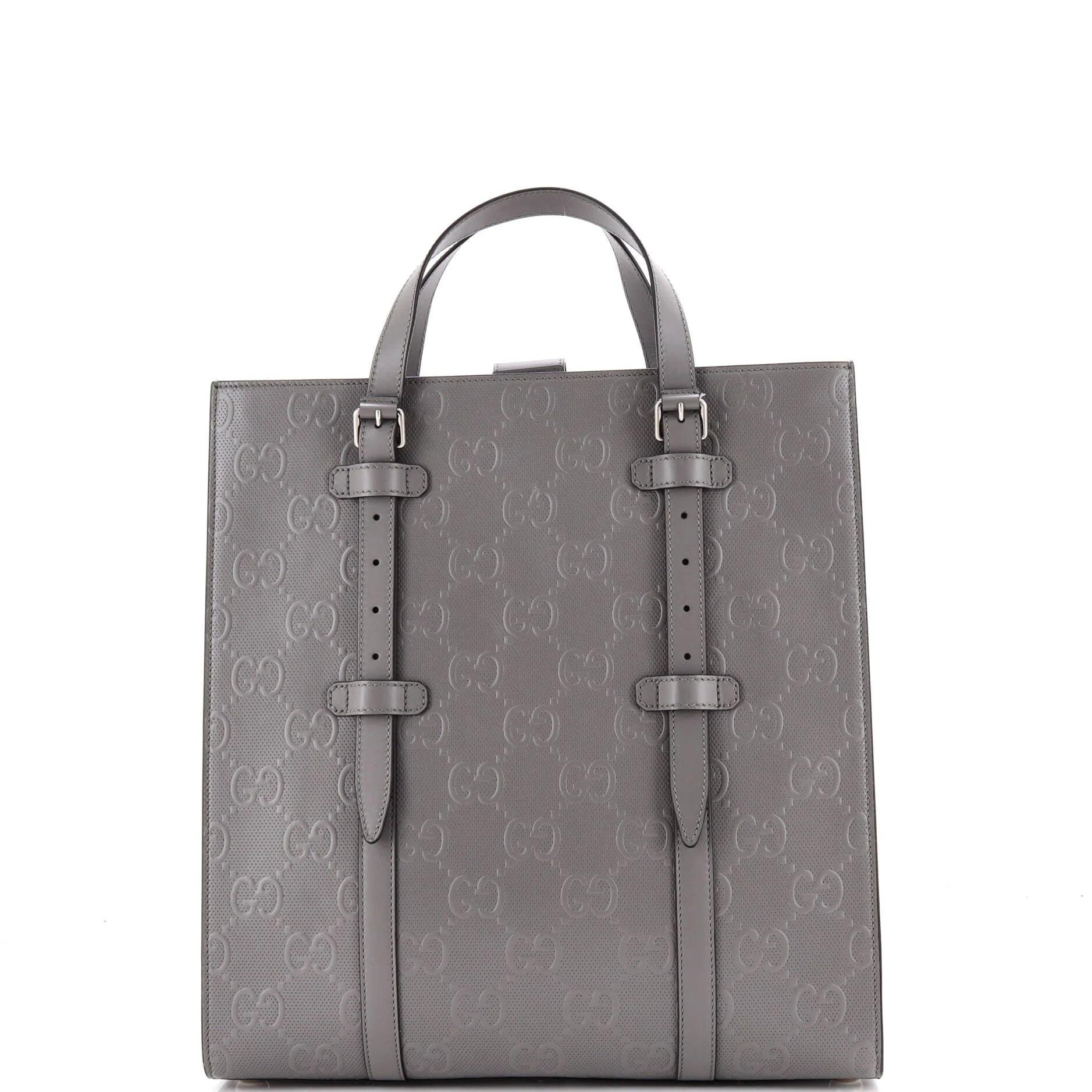 Leather tote