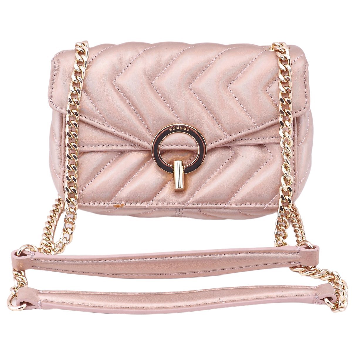 Sandro Yza leather crossbody bag