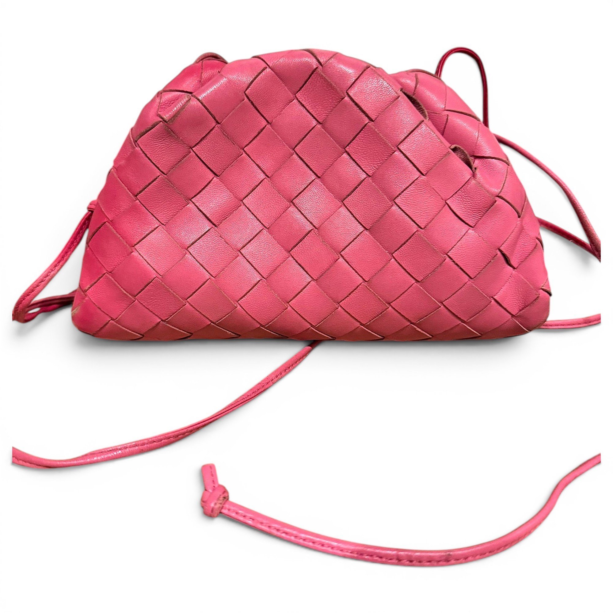 Pouch leather crossbody bag