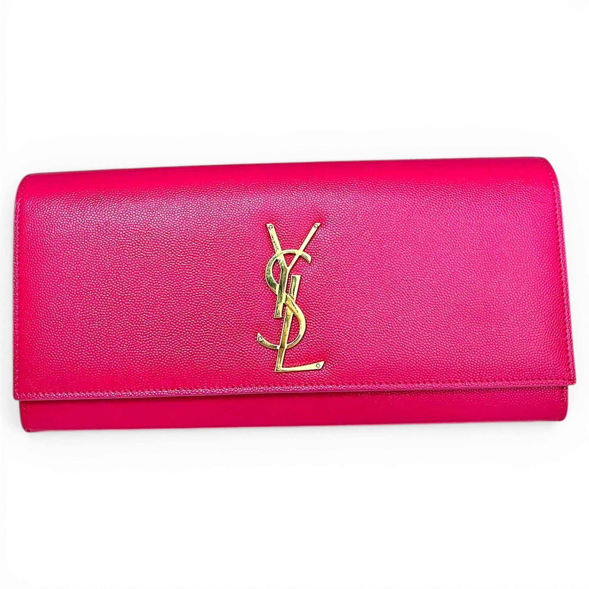 Leather clutch bag