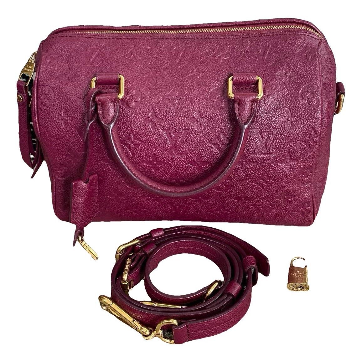 Speedy leather handbag