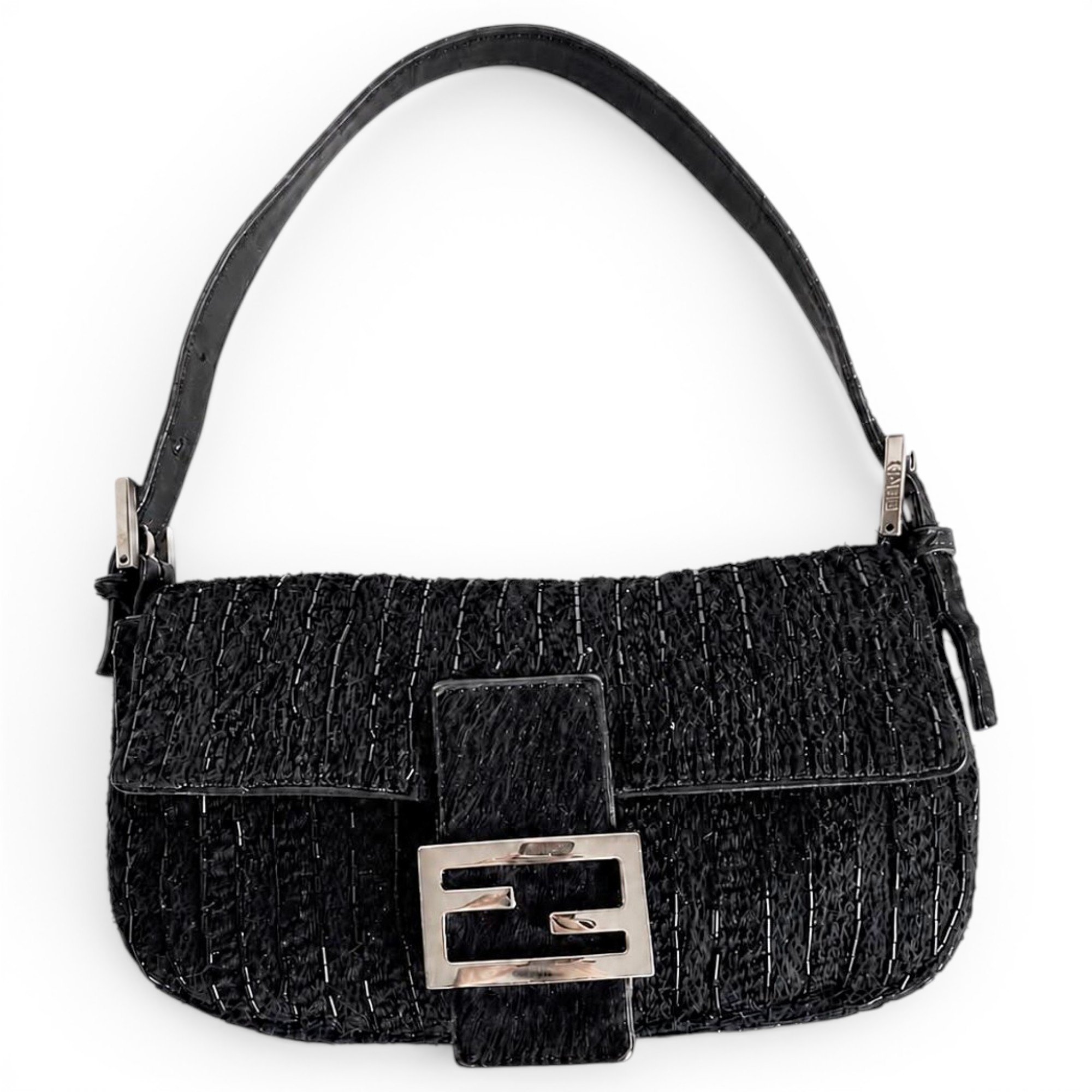 Baguette leather handbag