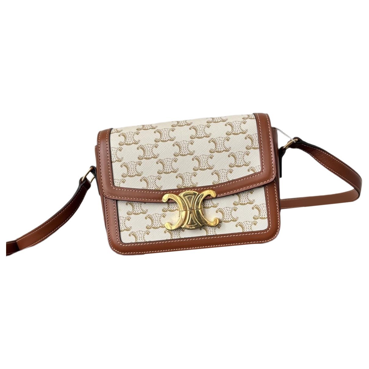 Triomphe leather handbag