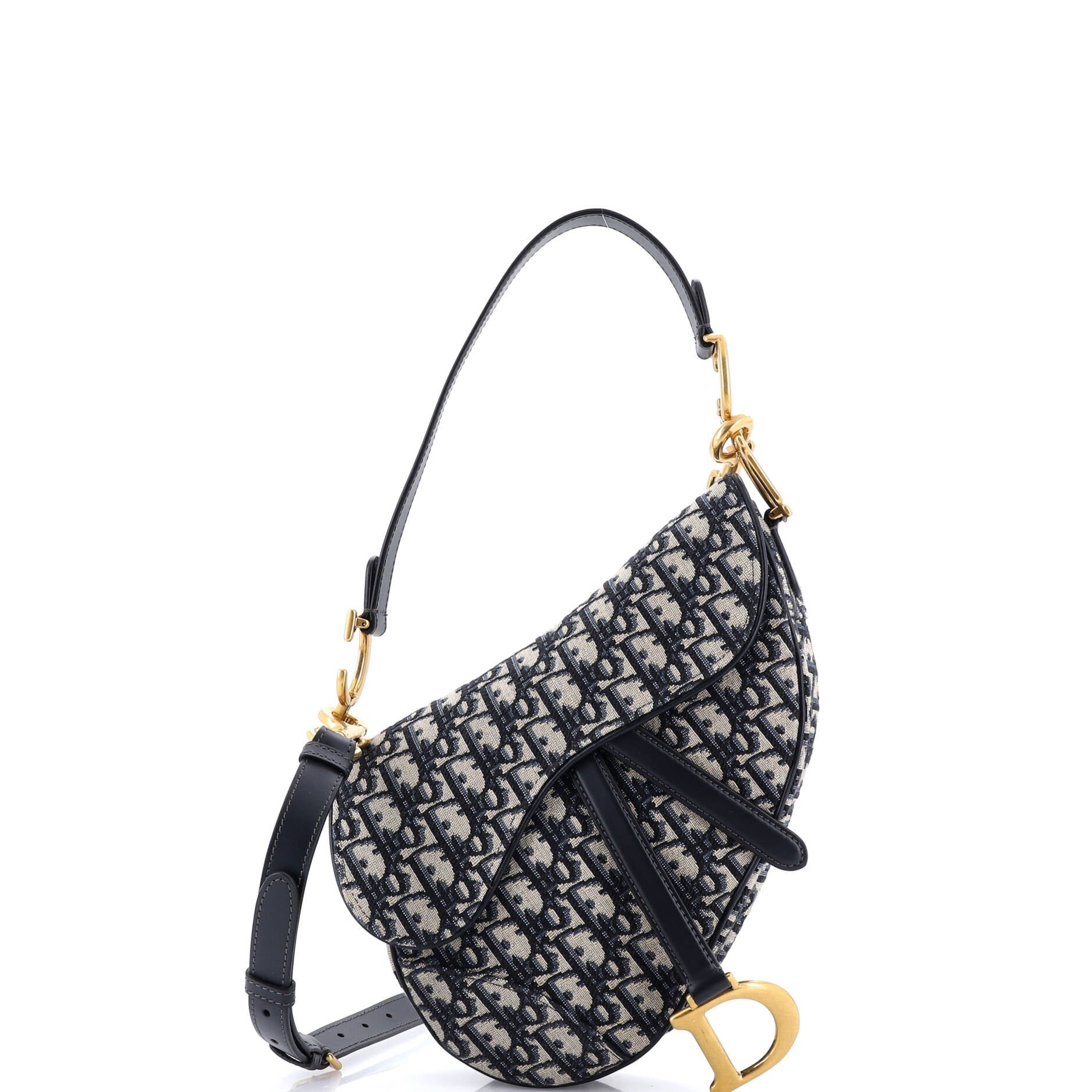 Dior Saddle Handbag Oblique Canvas Medium