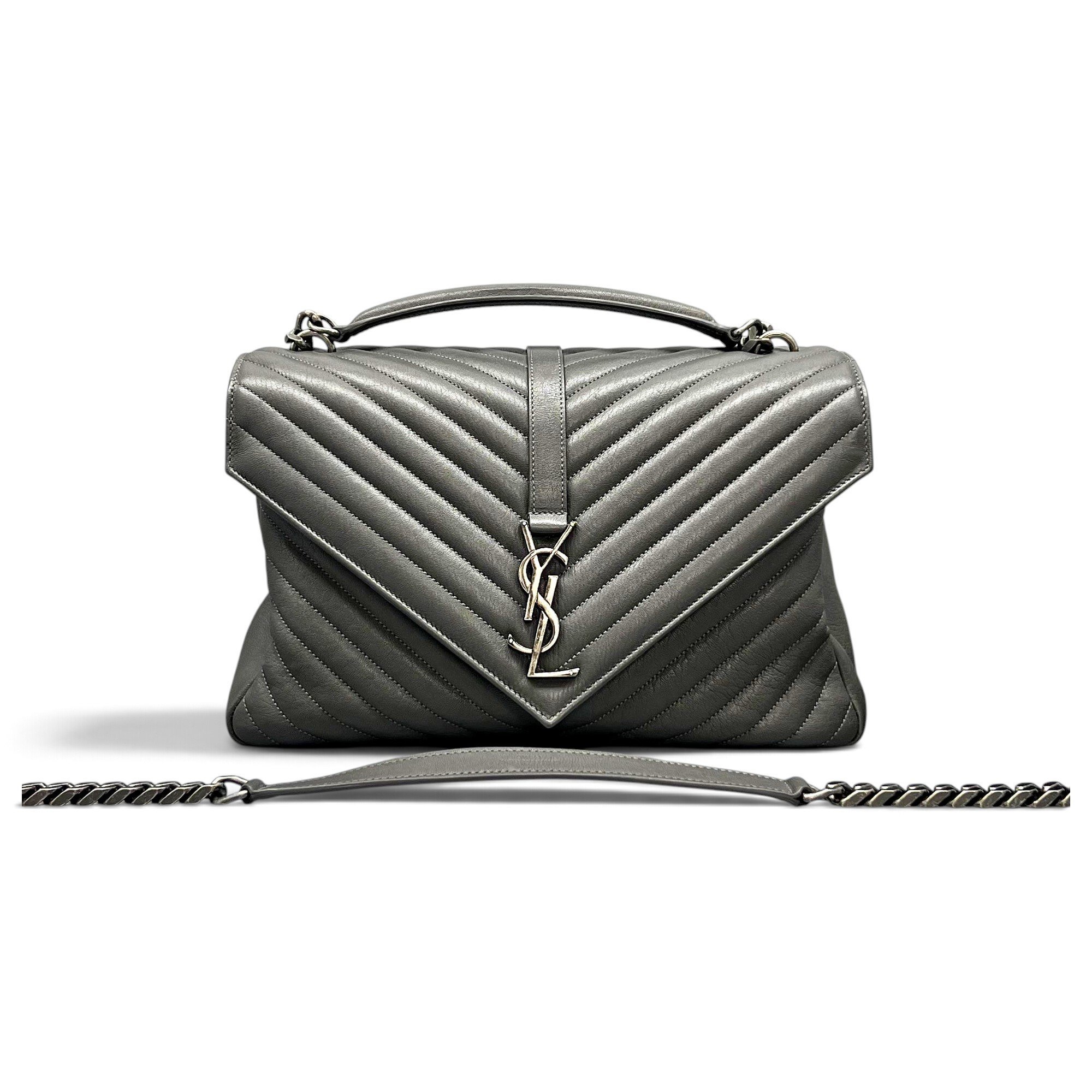 Collége monogramme leather handbag