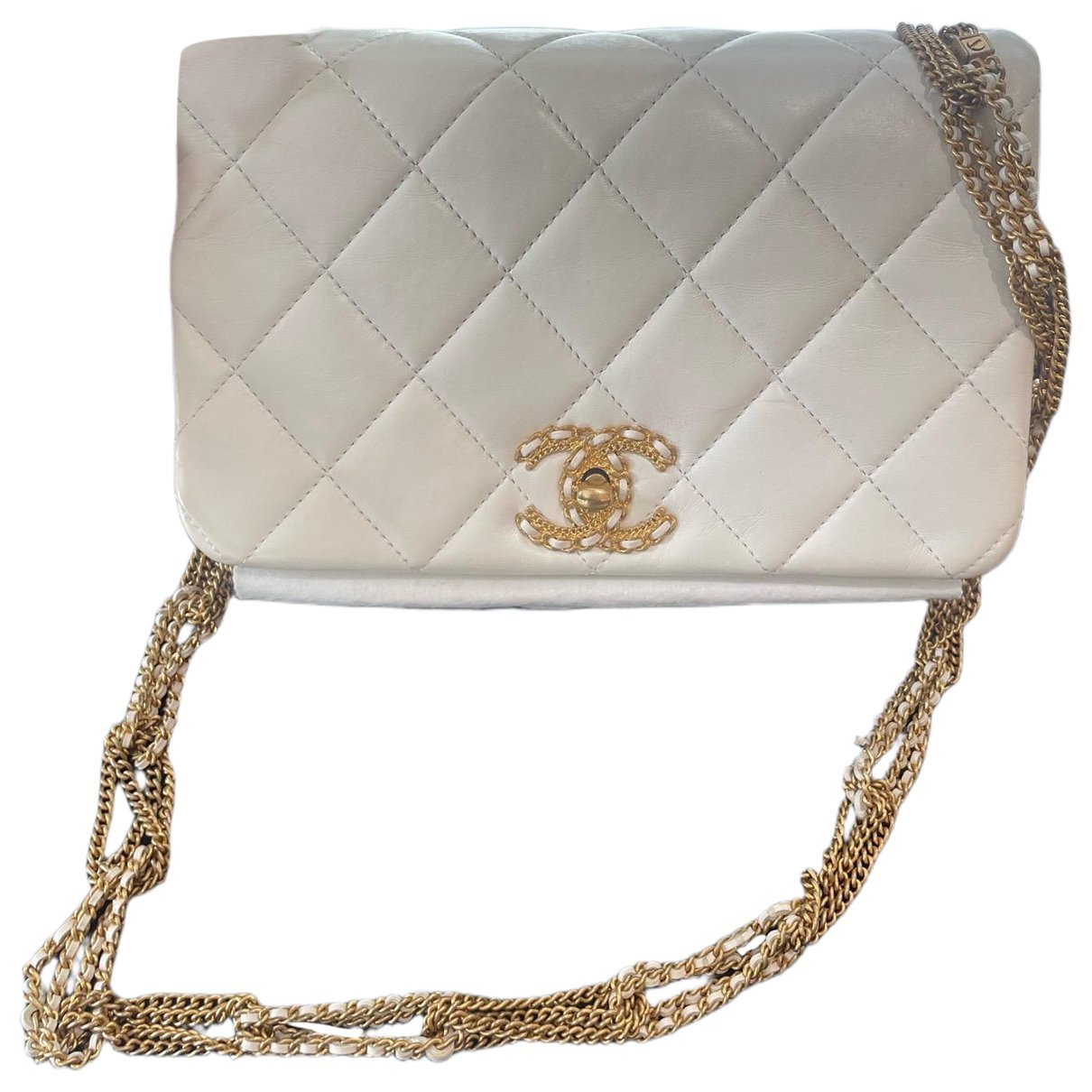 Wallet On Chain leather handbag