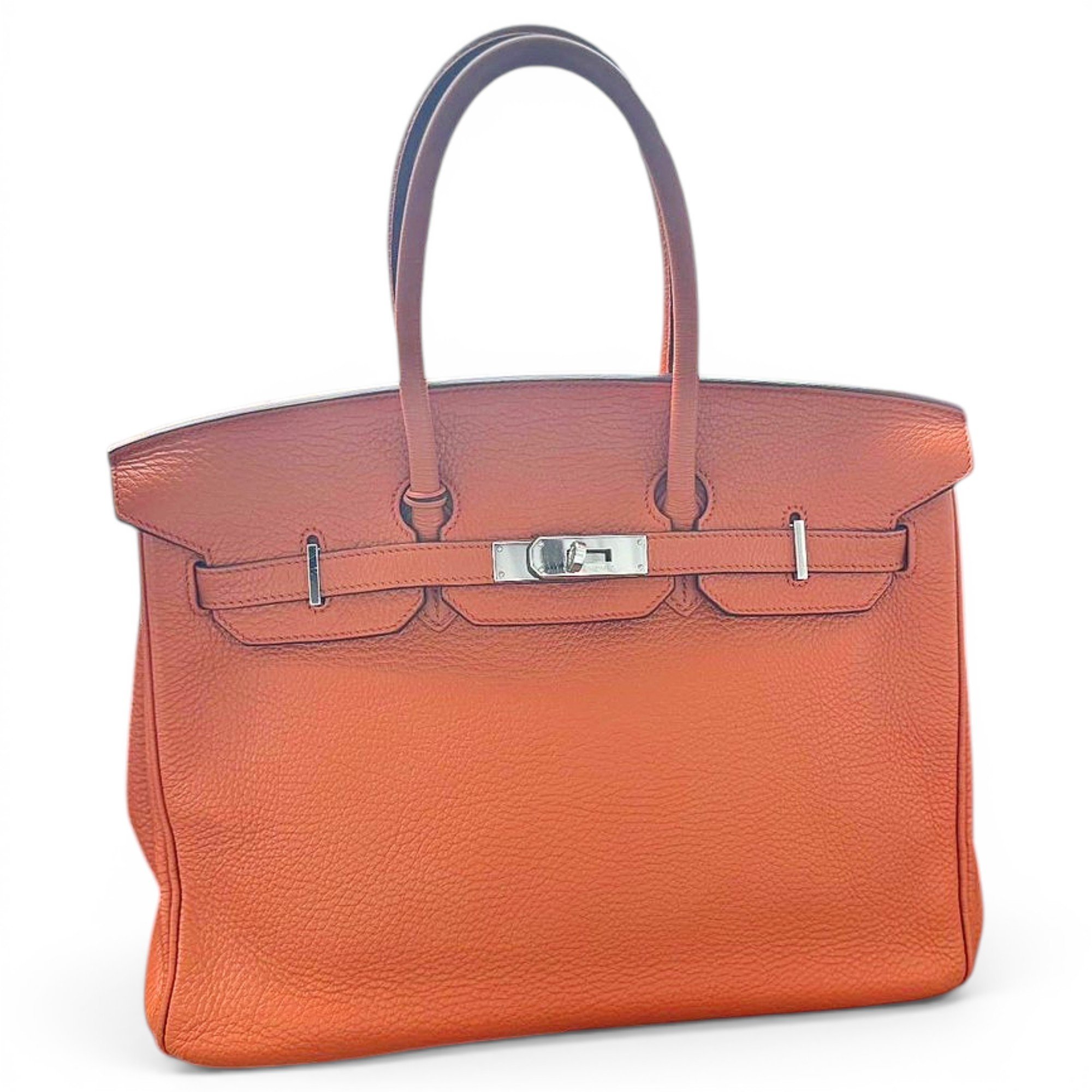 Birkin 35 leather handbag