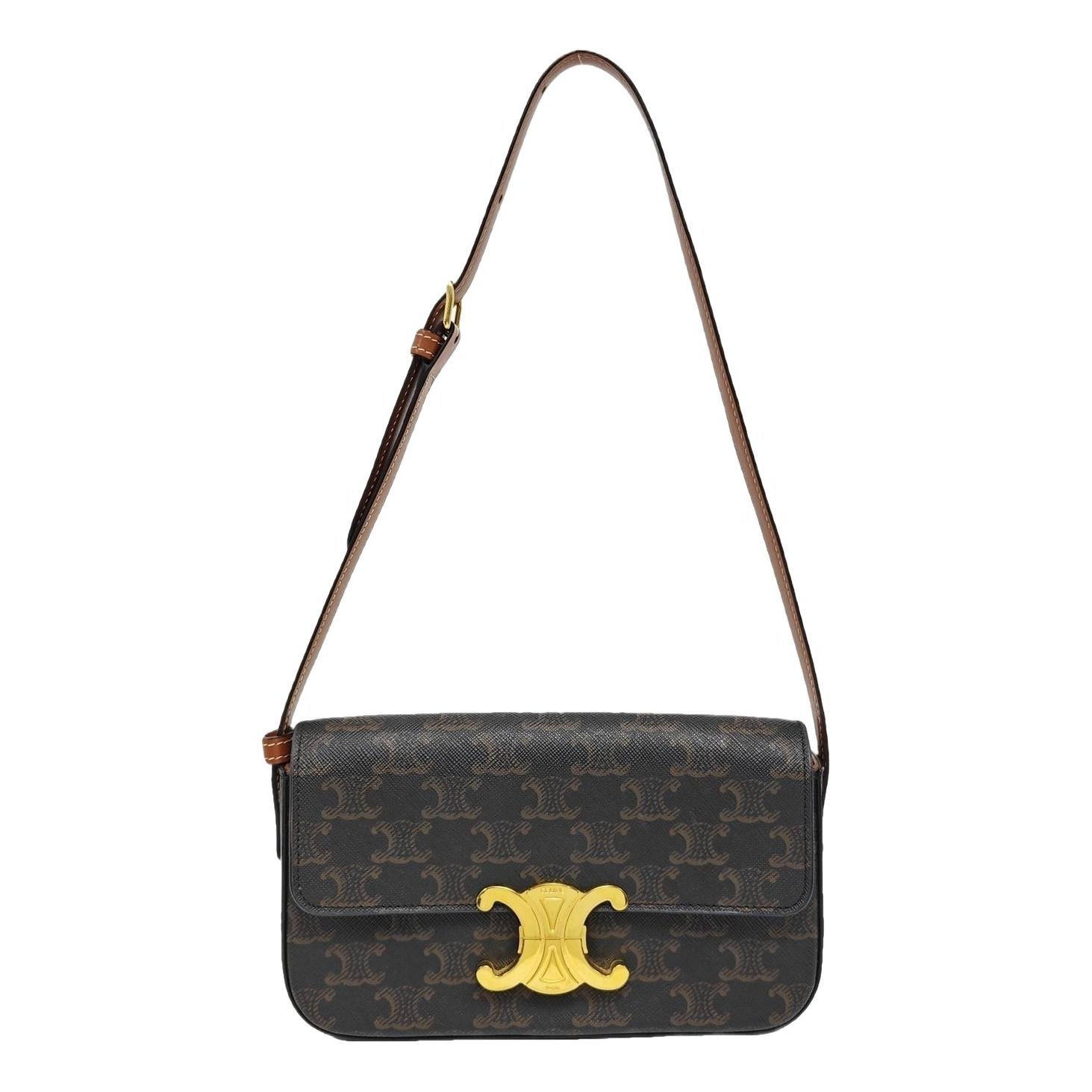 Triomphe leather handbag