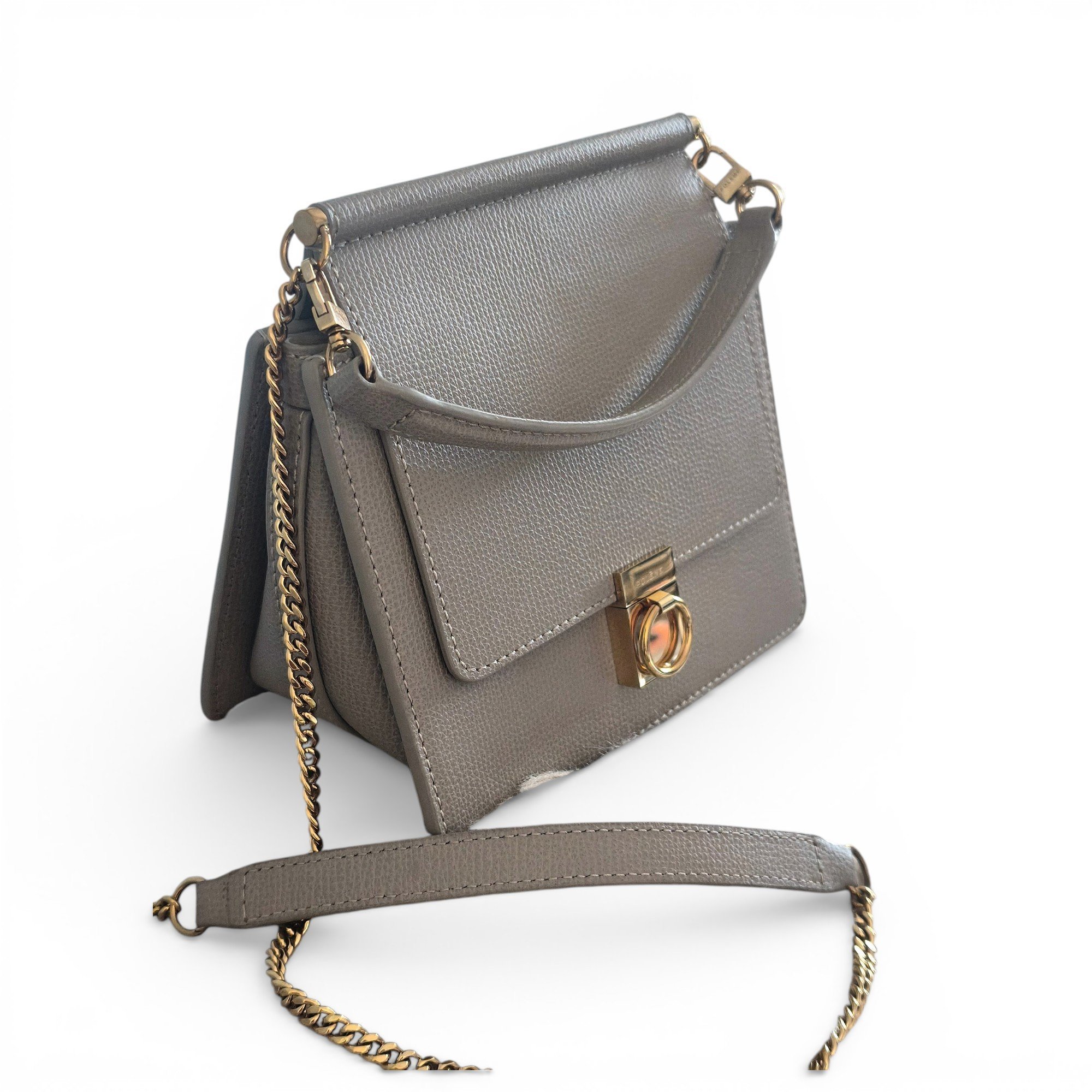 Numéro sept mini leather handbag