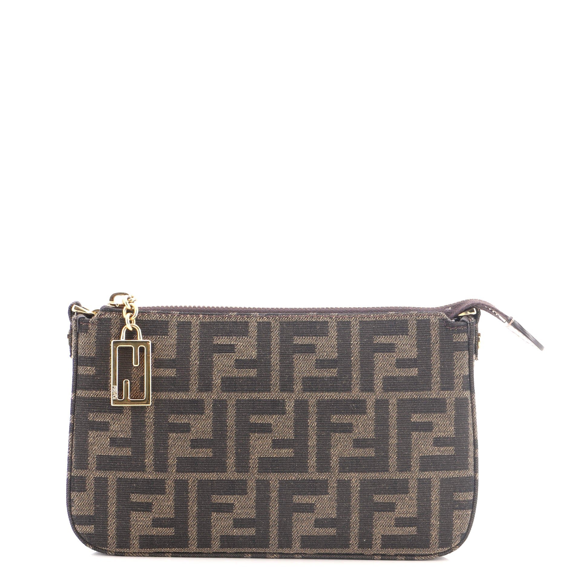 Baguette Pouch with Chain Zucca Canvas
