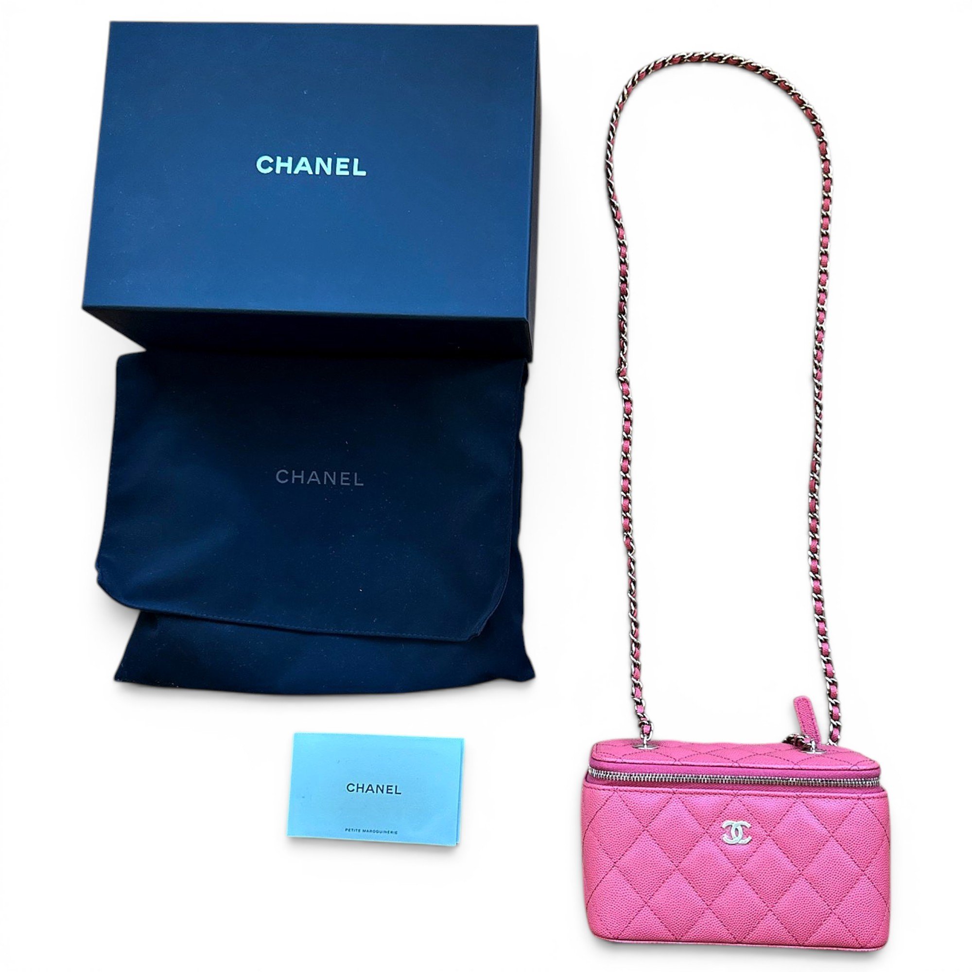 Vanity leather handbag