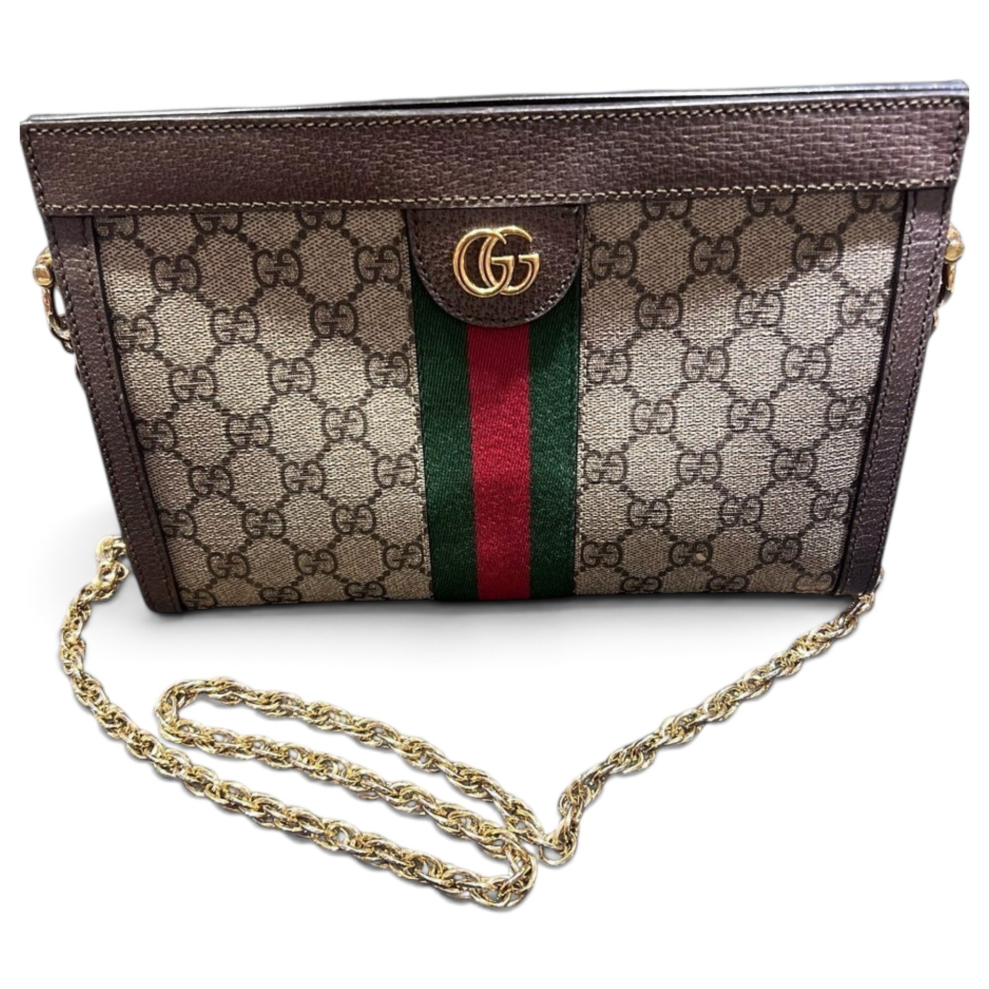 Ophidia Chain leather handbag