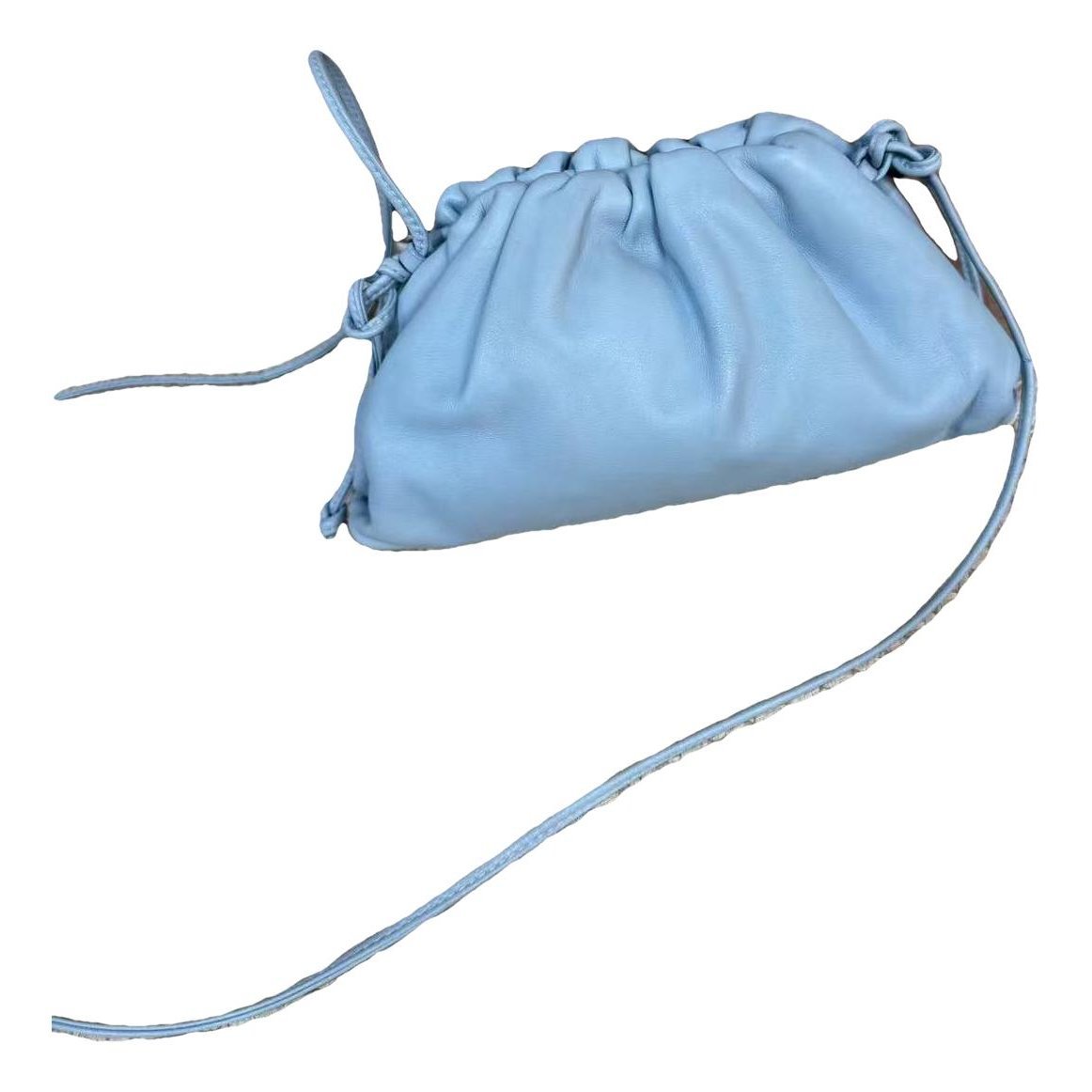 Pouch leather handbag