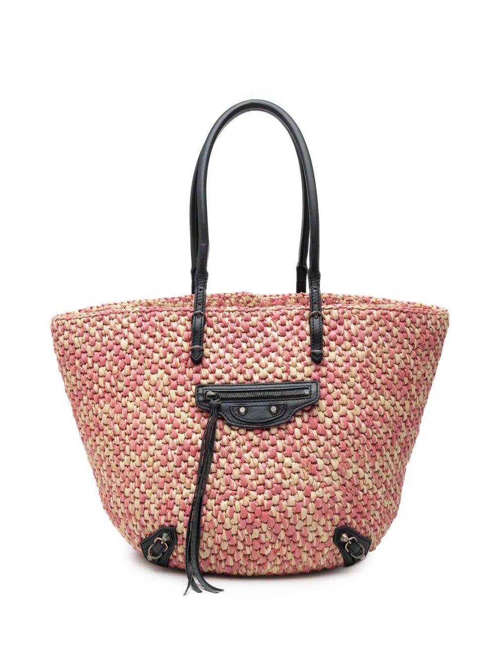 2018-2026 Raffia Motocross Classic Panier Basket tote bag