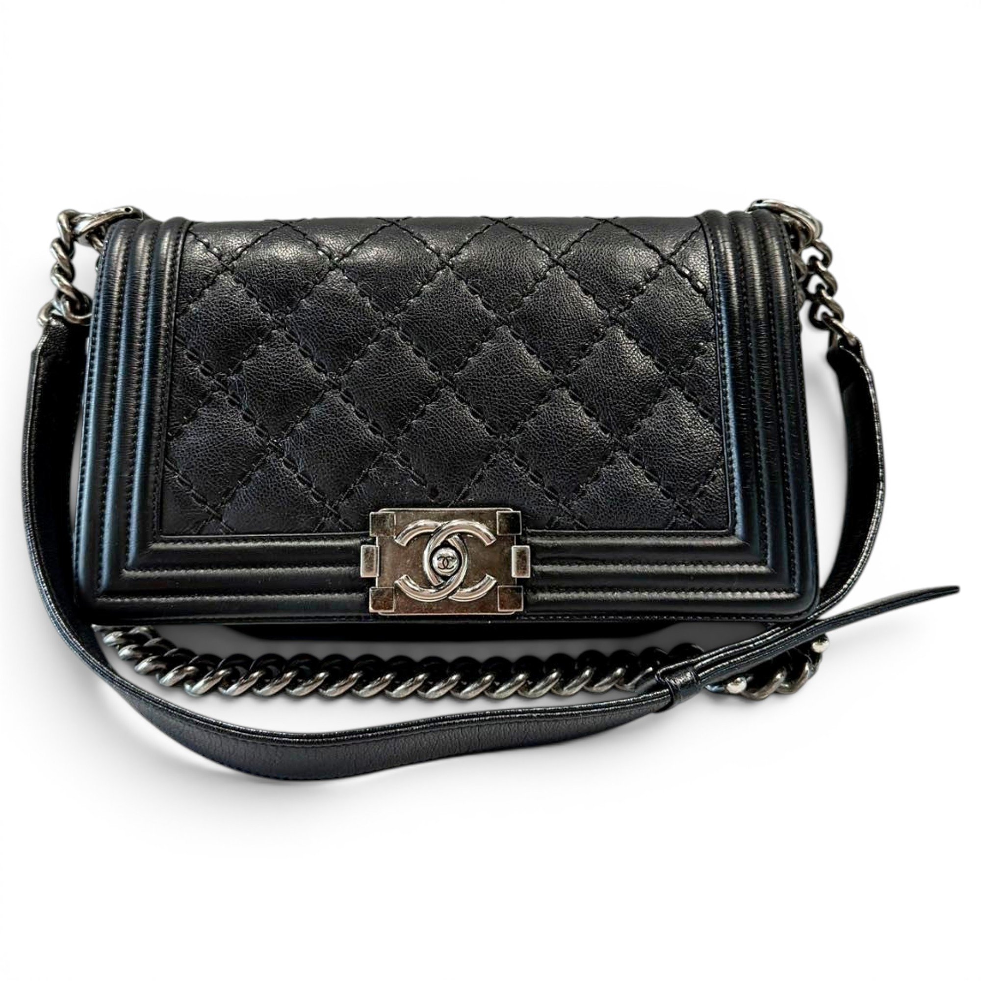Boy leather crossbody bag