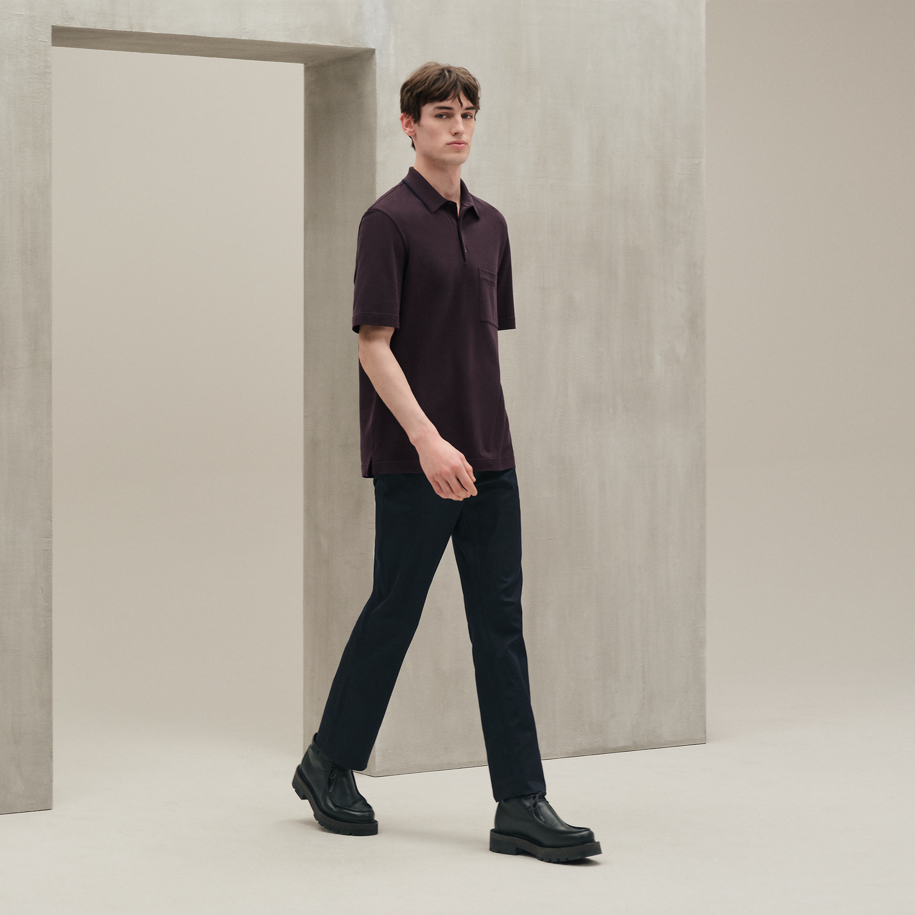 "Piqures sellier" polo shirt