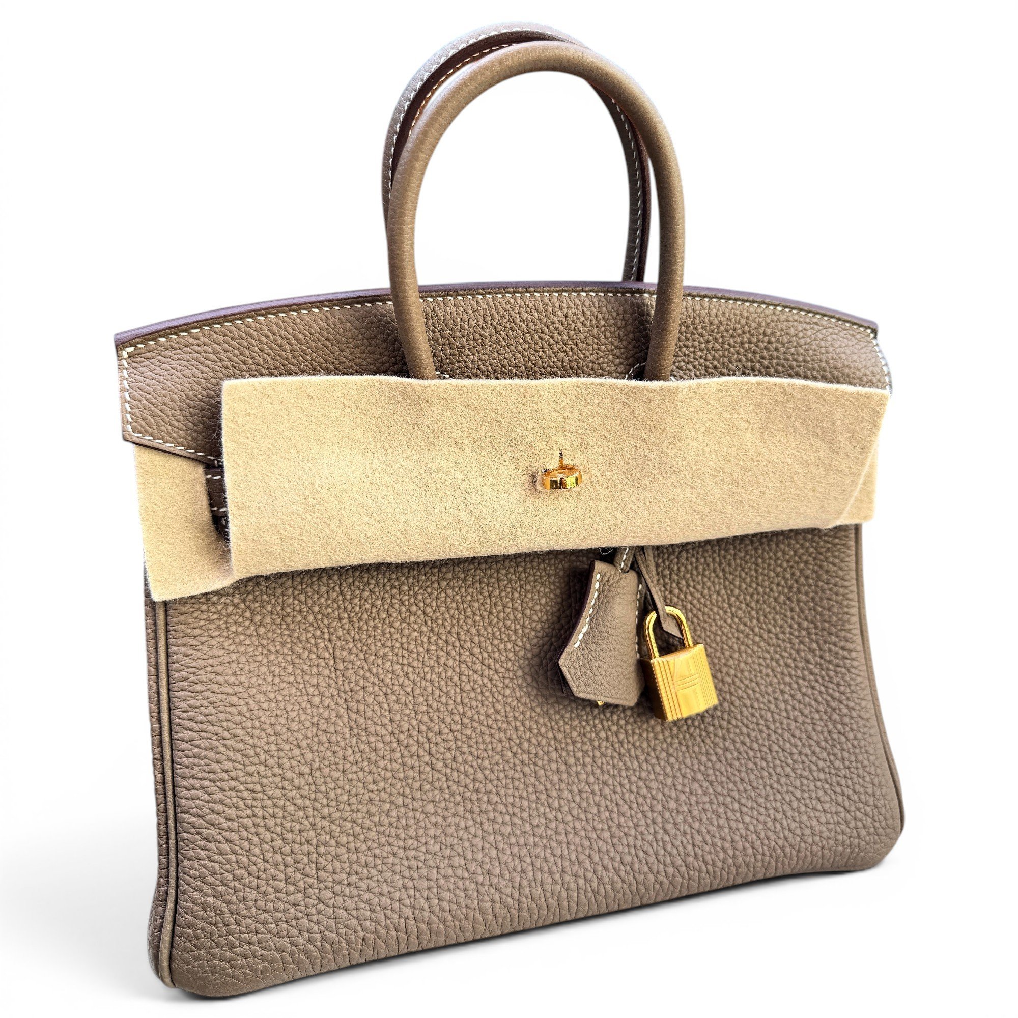 Birkin 25 leather handbag