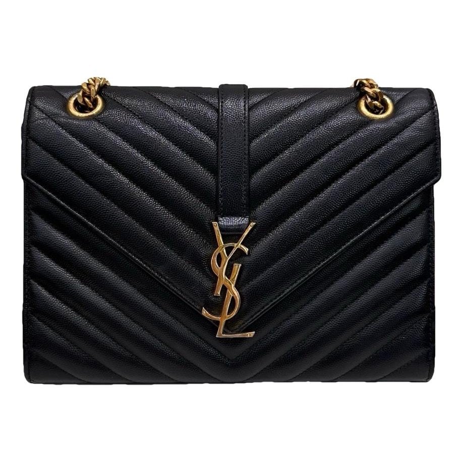 Envelope leather handbag